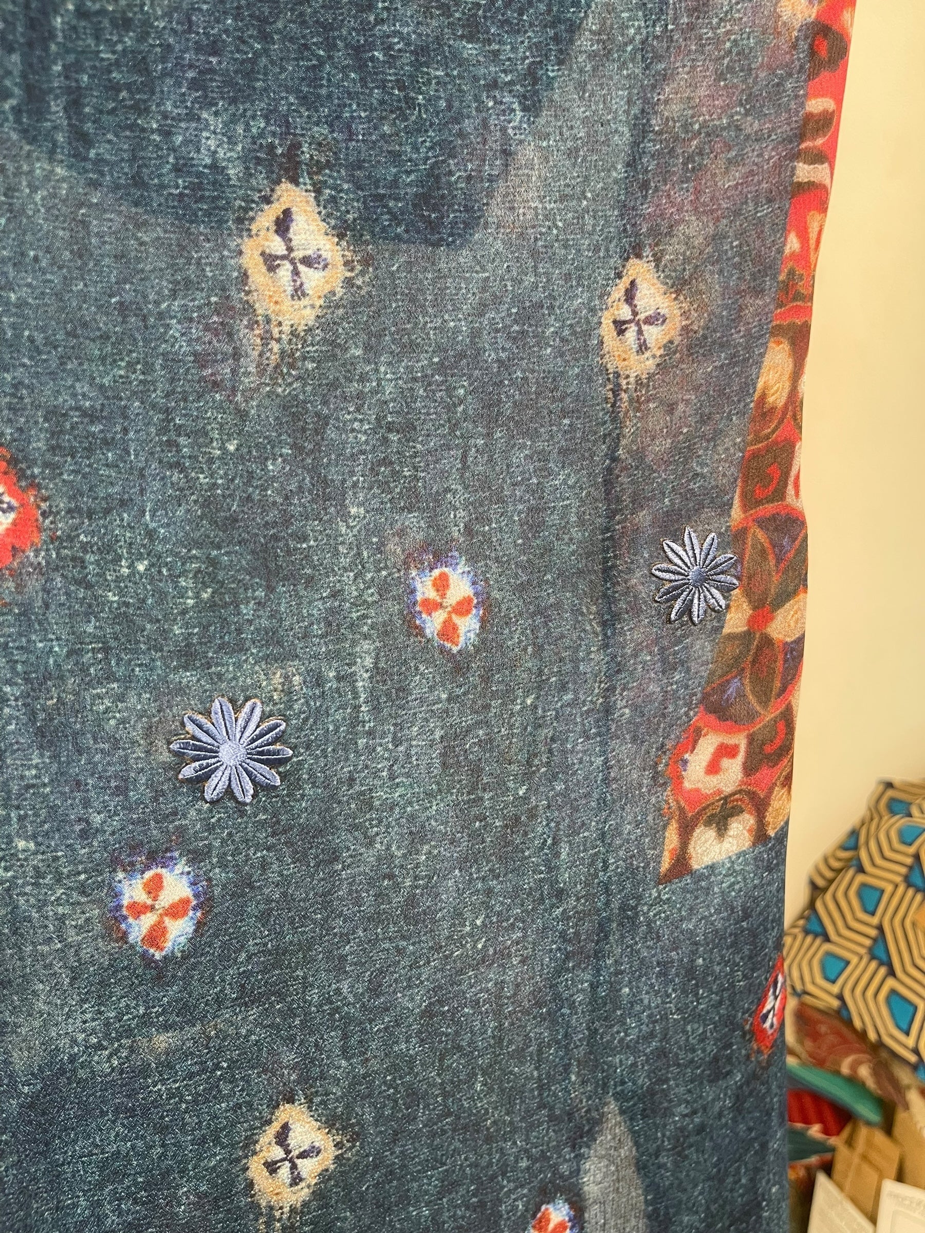 PREVIEW PRG8517 Sheer Avatar Pure Silk Short Kaftan Tunic with Slits by FEBRUARY2026 – Handmade ethical Short Kaftan from sariKNOTsari using upcycled silk. Designed in Canada for travel and slow fashion, loved from Toronto to LA to Sydney.