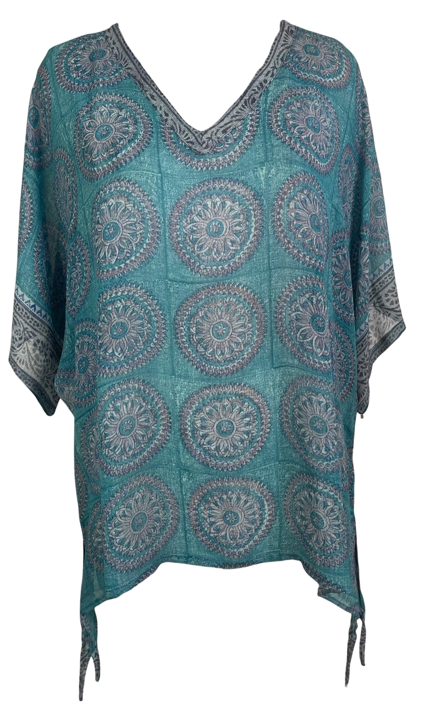 PRG8853 Sheer Wabi Sabi Pure Silk Long Tunic with Side Ties by 15 FEBRUARY 2026 – Handmade ethical Side Tie Tunic from sariKNOTsari using upcycled silk. Designed in Canada for travel and slow fashion, loved from Toronto to LA to Sydney.