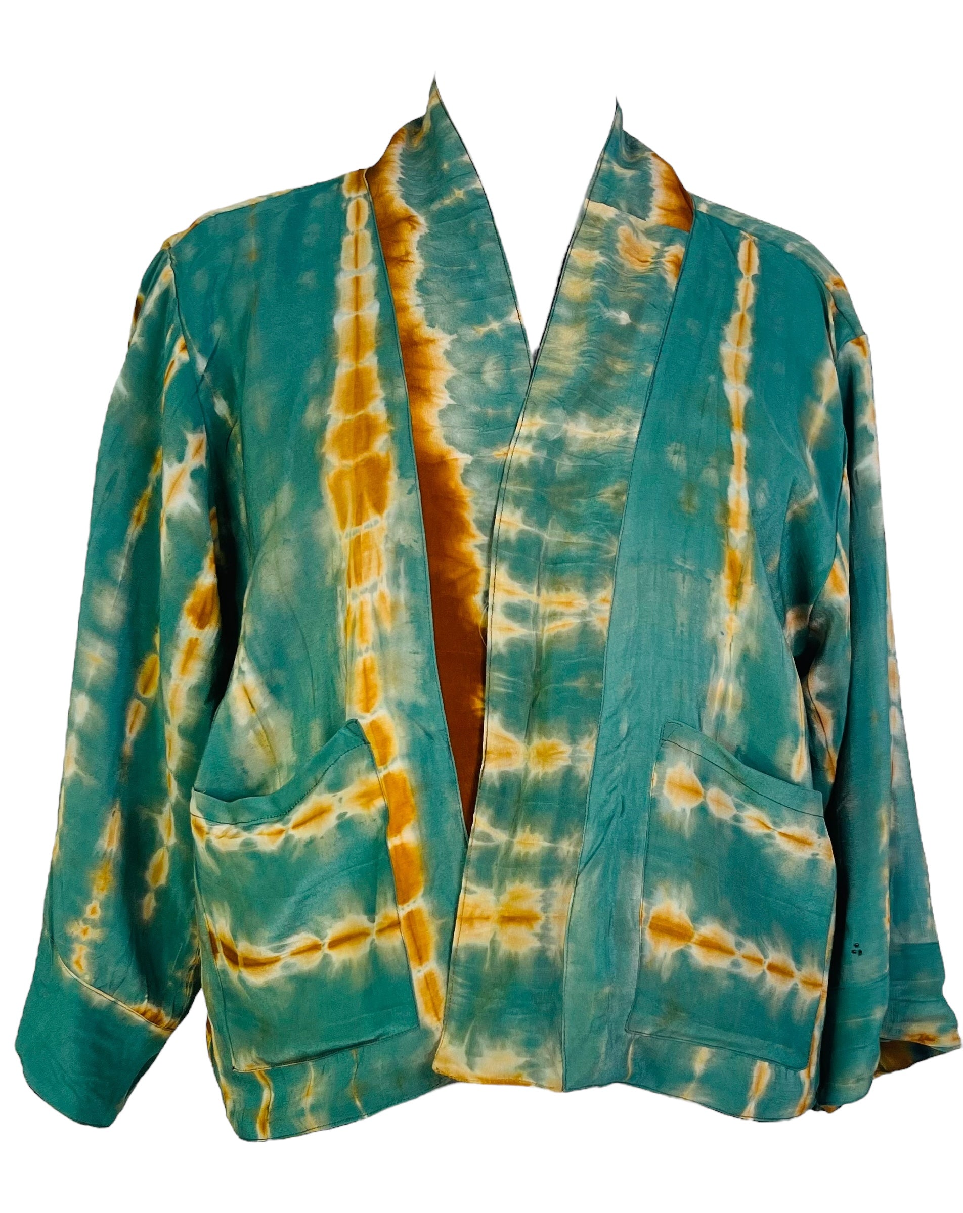 REVOLUTIONHER PRC7393 Avatar Reversible Pure Silk Jiva Jacket