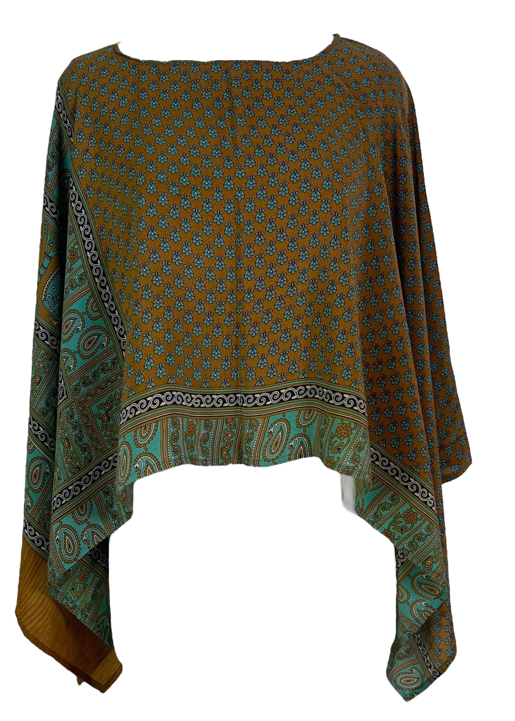 LADY LUCK PRC7288 Avatar Pure Silk Capelet Poncho