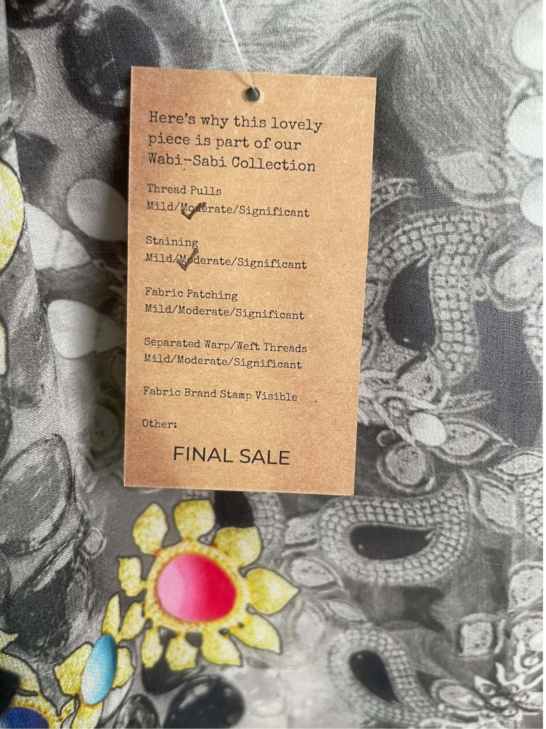 PRG8345 Sheer Wabi Sabi Pure Silk Side Slit Top