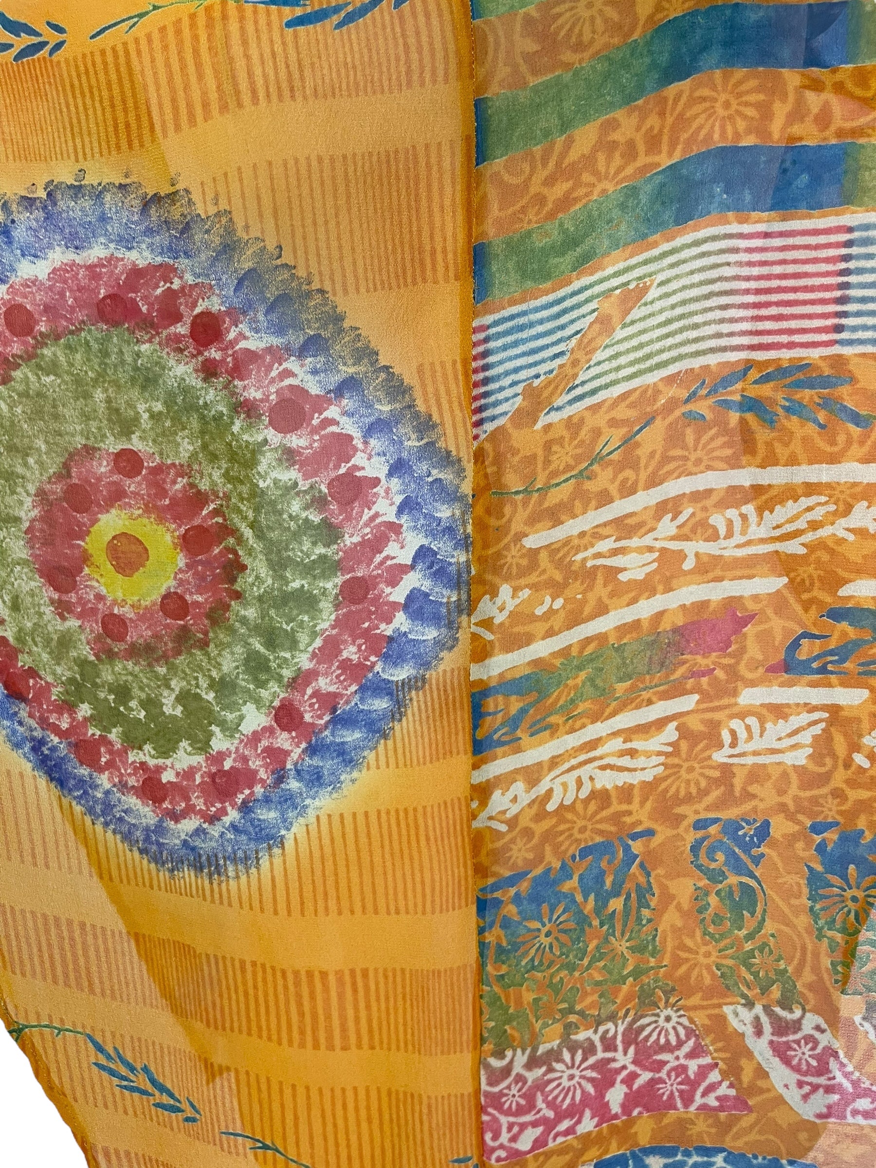 PRG7045 Sheer Avatar Pure Silk Waterfall Top