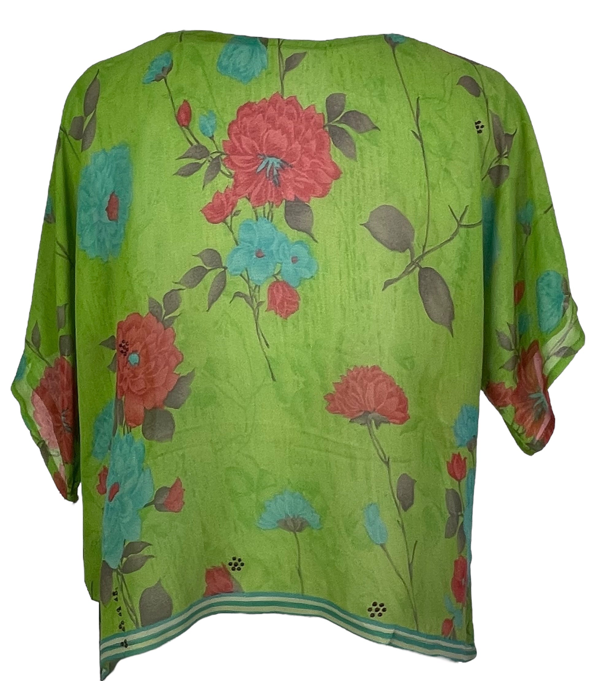 PRG4908 Sheer Avatar Pure Silk Boxy Top