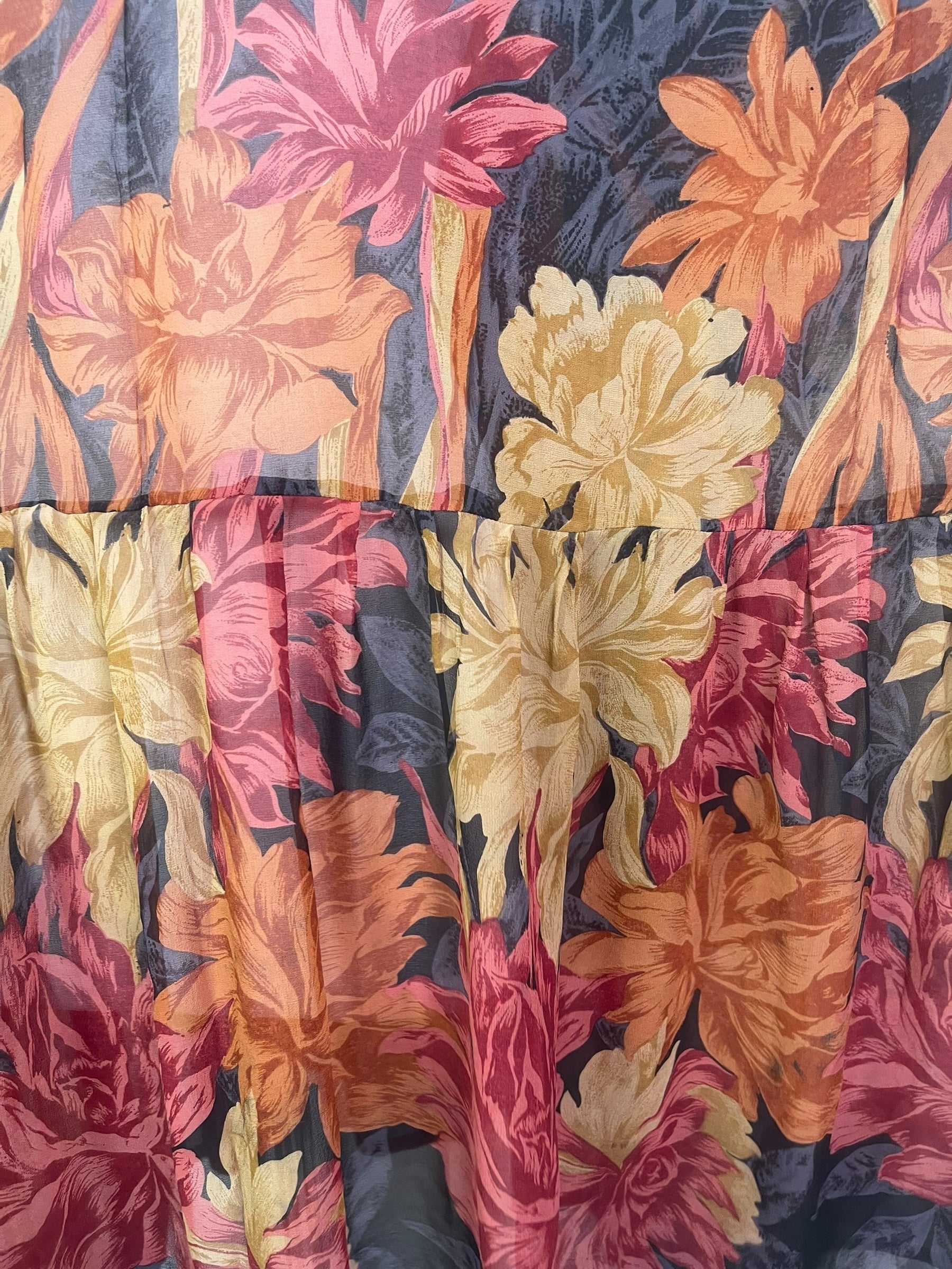 PRG8169 Sheer Wabi Sabi Pure Silk Boxy Babydoll Dress