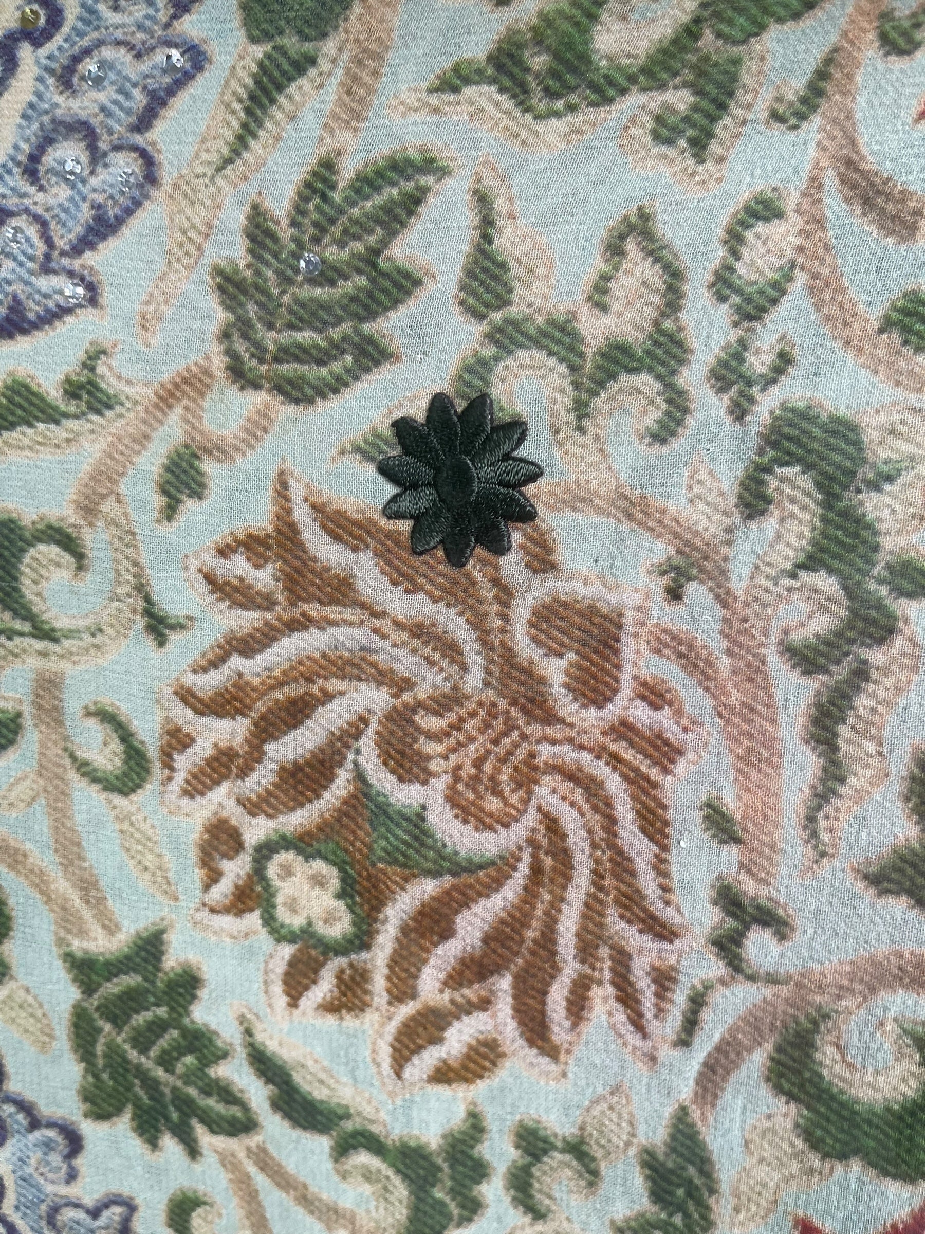 PREVIEW PRG8582 Sheer Pure Silk Wabi Sabi Capelet Poncho