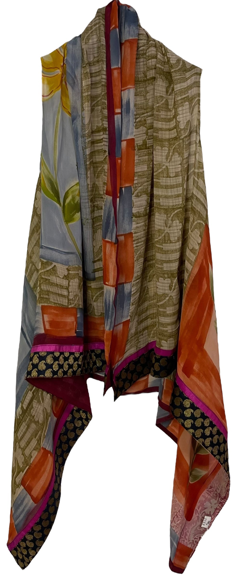 PRG7141B Sheer Avatar Pure Silk Versatile Vest