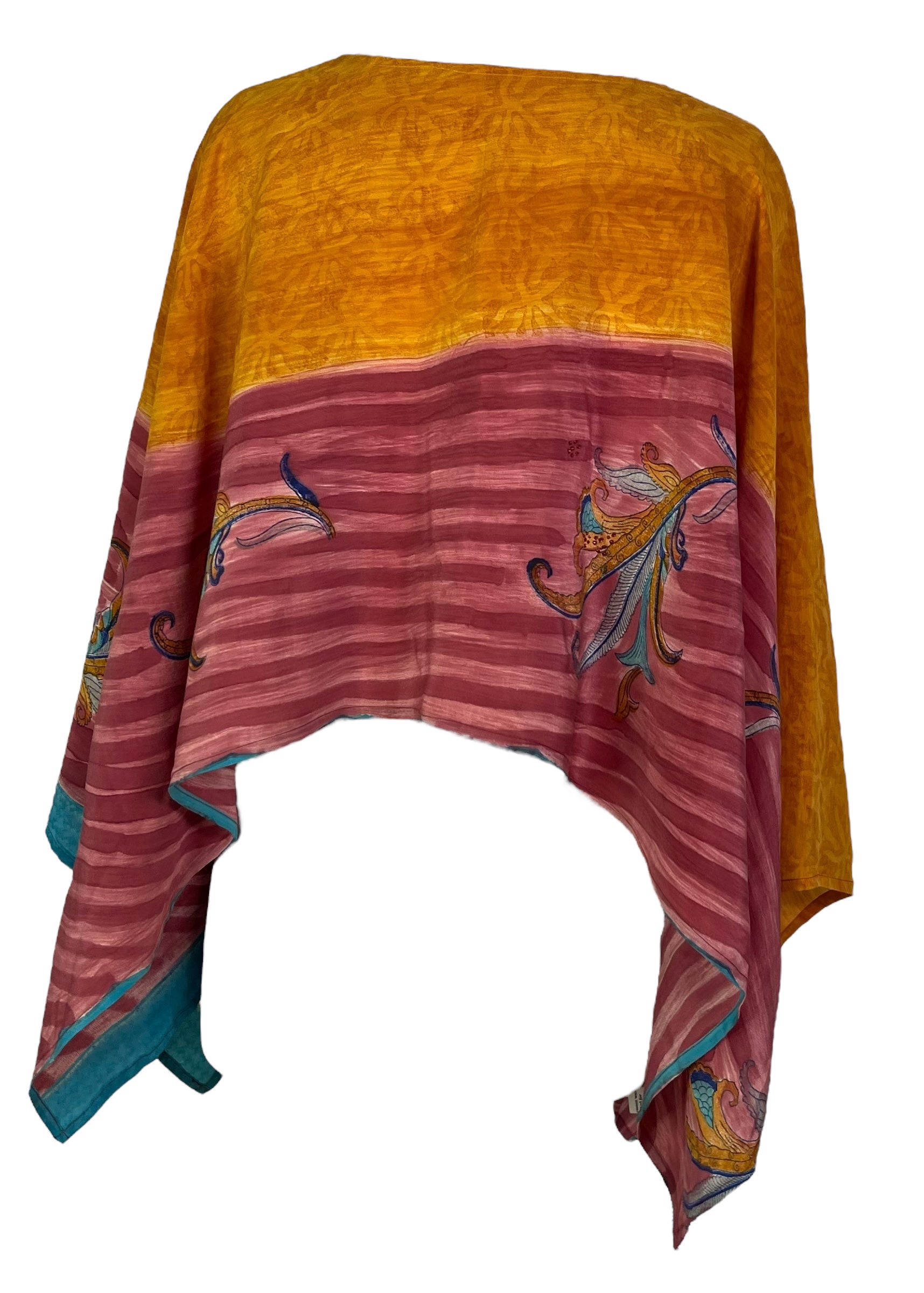 PRC7320 Avatar Pure Silk Capelet Poncho