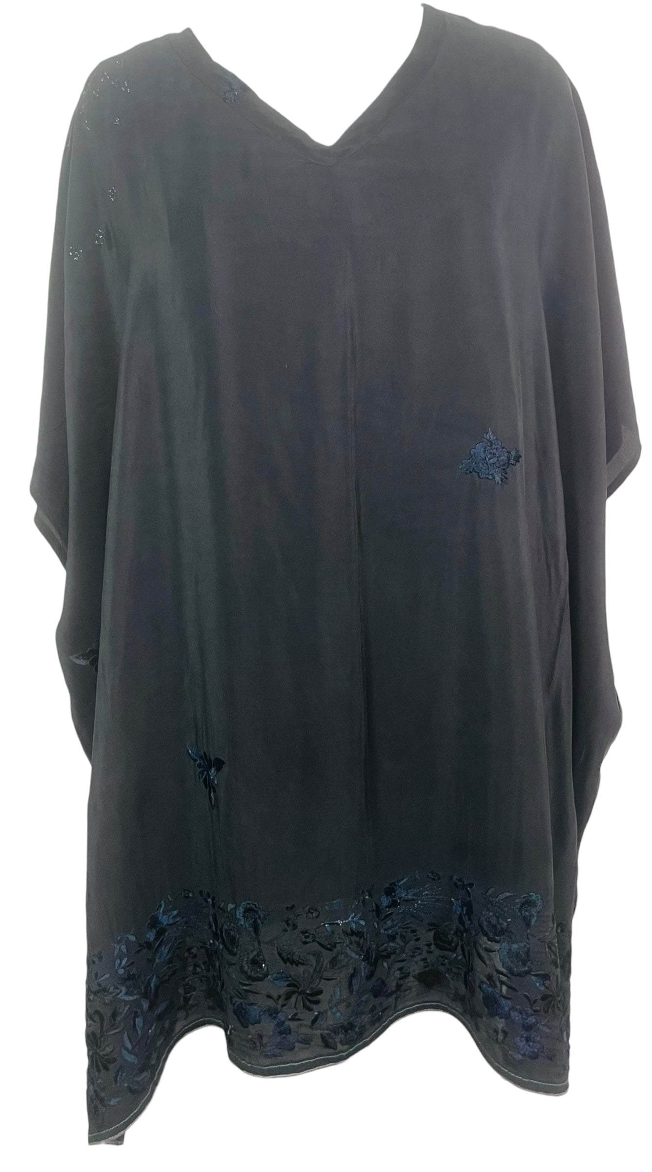 PREVIEW PRC8008 Wabi Sabi Pure Silk Short Kaftan Tunic With Slits