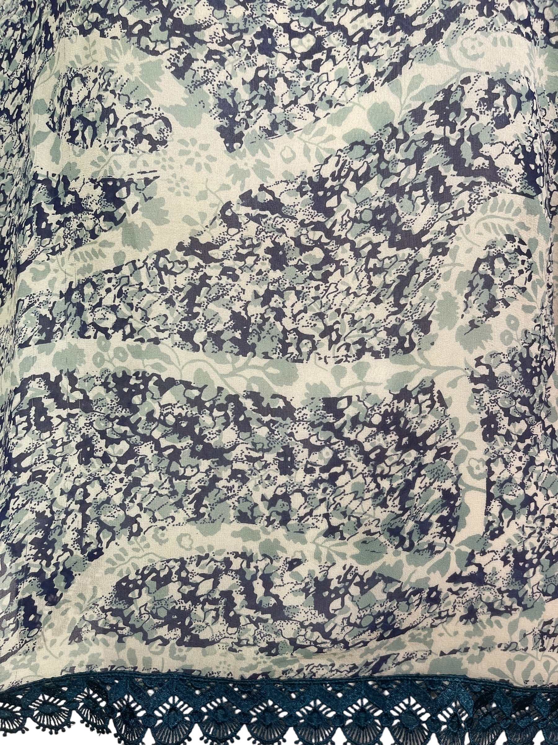 PRG8099 Sheer Wabi Sabi Pure Silk Side Slit Top by DECEMBER2025 – Handmade ethical Side Slit Top from sariKNOTsari using upcycled silk. Designed in Canada for travel and slow fashion, loved from Toronto to LA to Sydney.