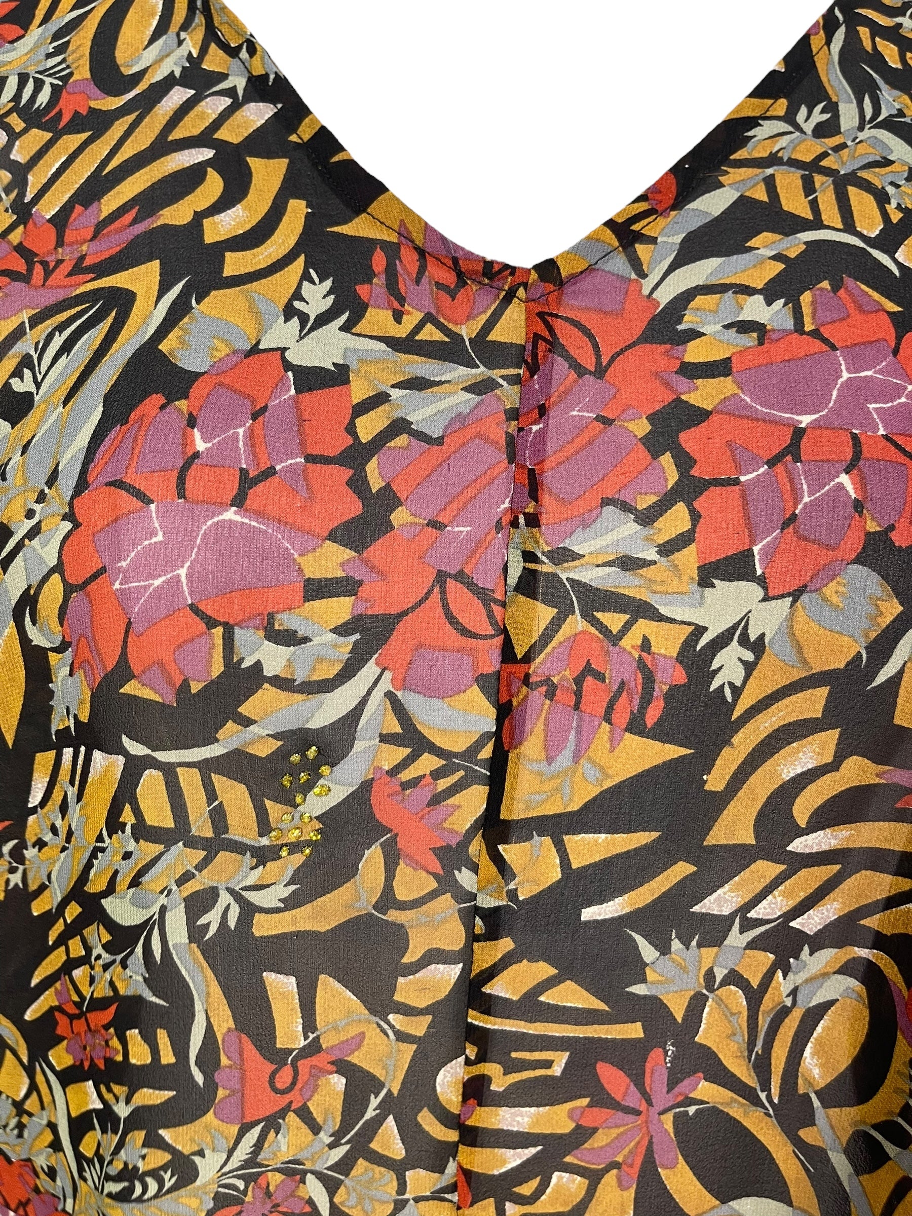 PRG7084 Sheer Wabi Sabi Pure Silk Waterfall Top