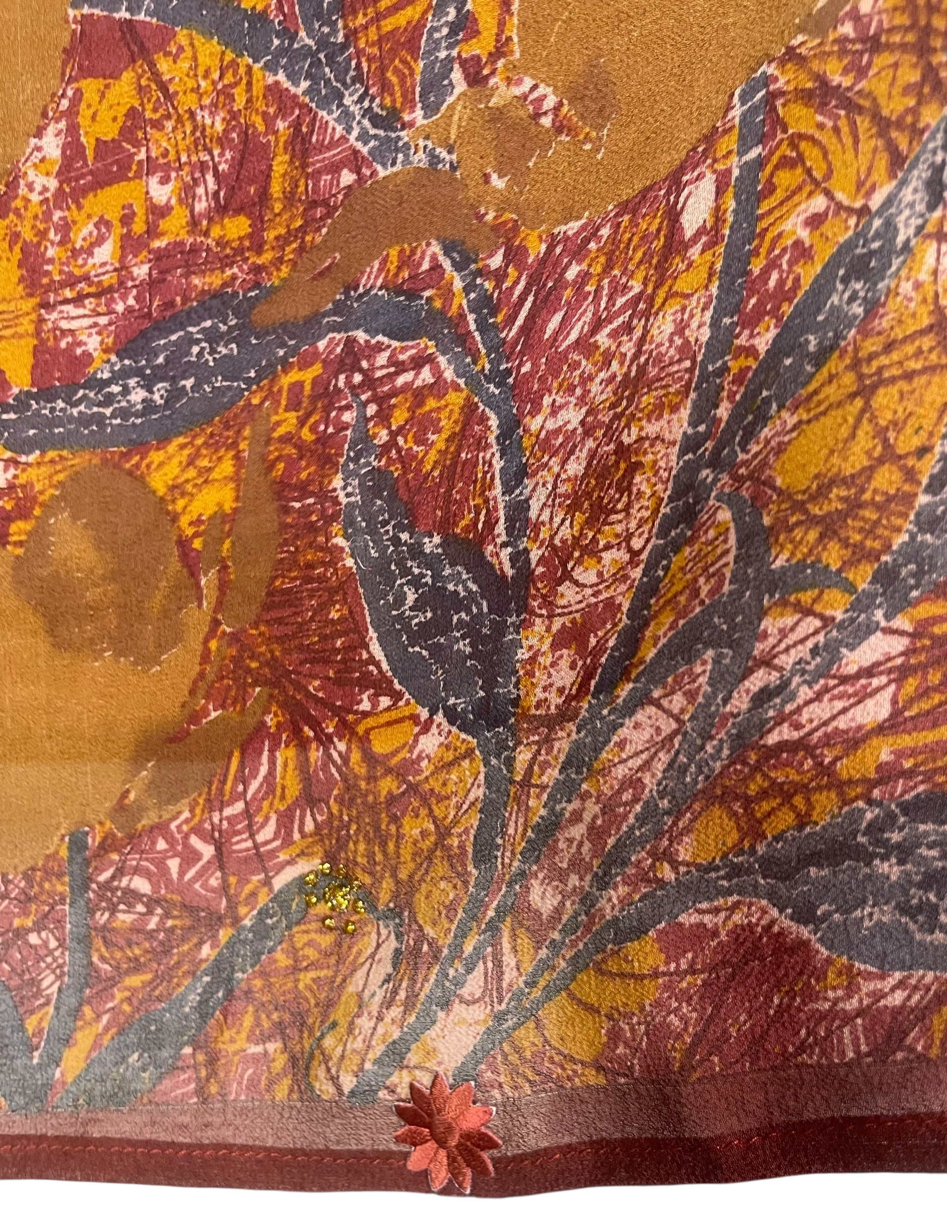 PRG7954 Sheer Avatar Pure Silk Capelet Poncho