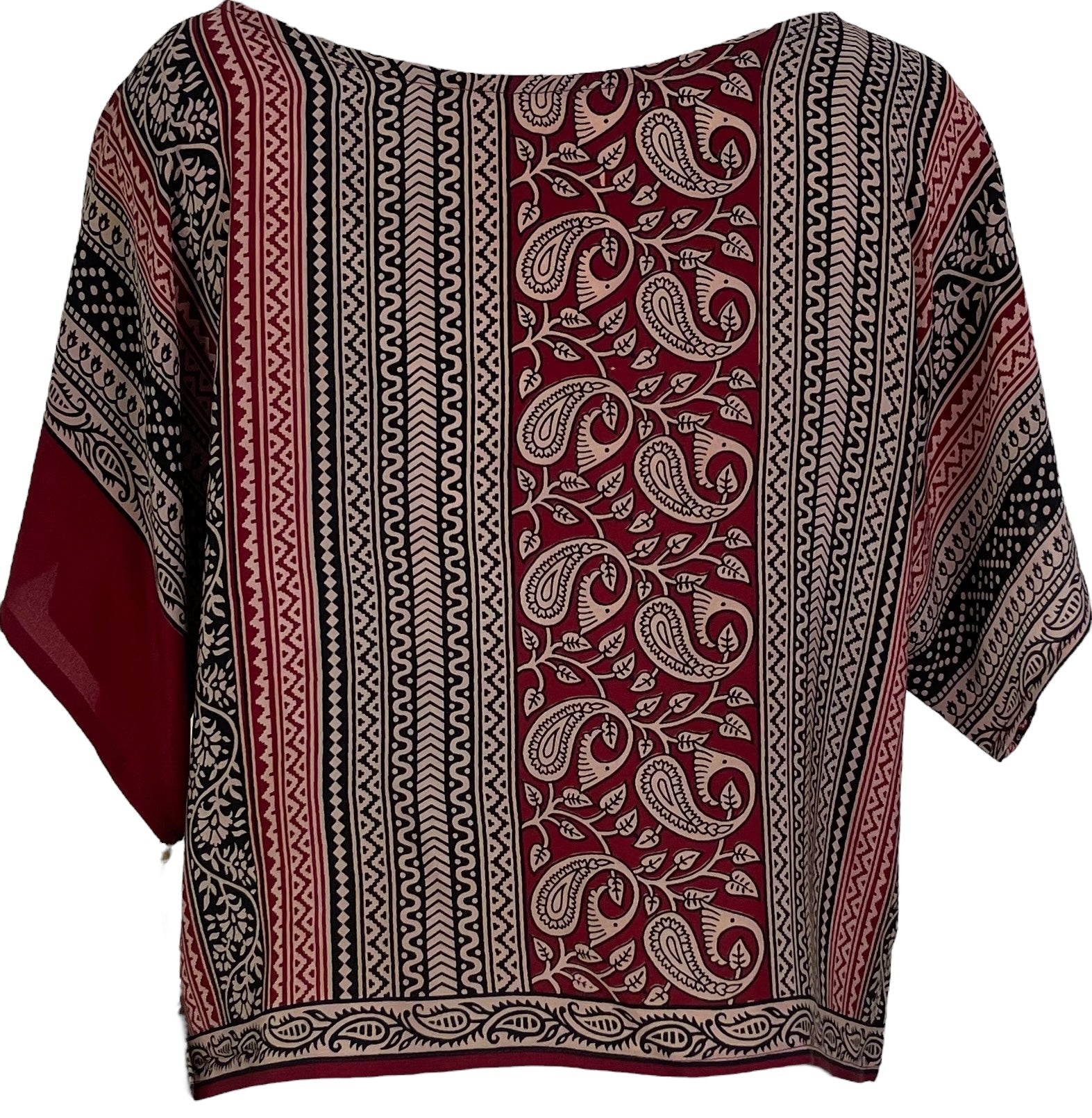 PRC6975 Avatar Pure Silk Boxy Top