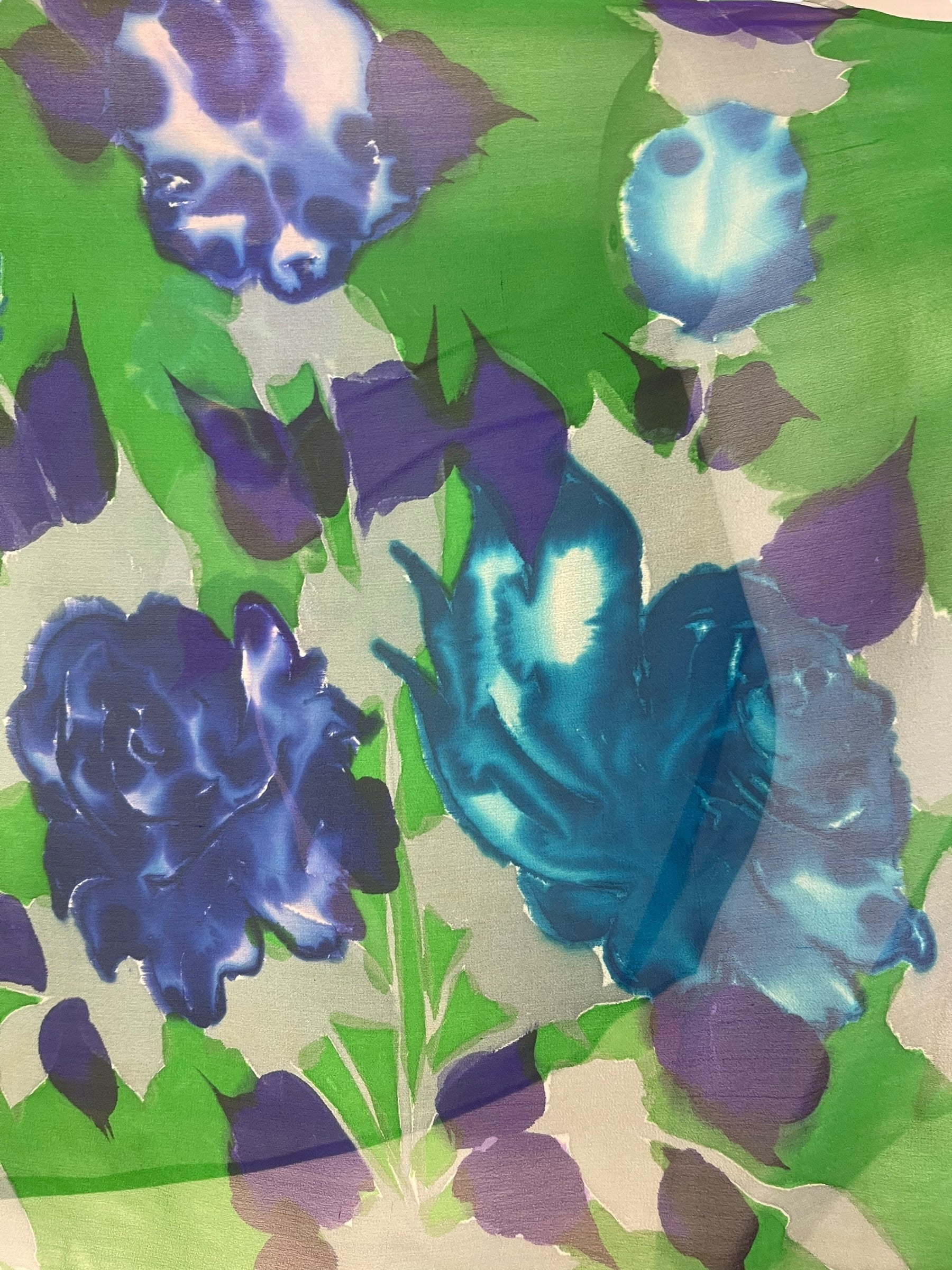 PRG7994 Sheer Pure Silk Wabi Sabi Capelet Poncho