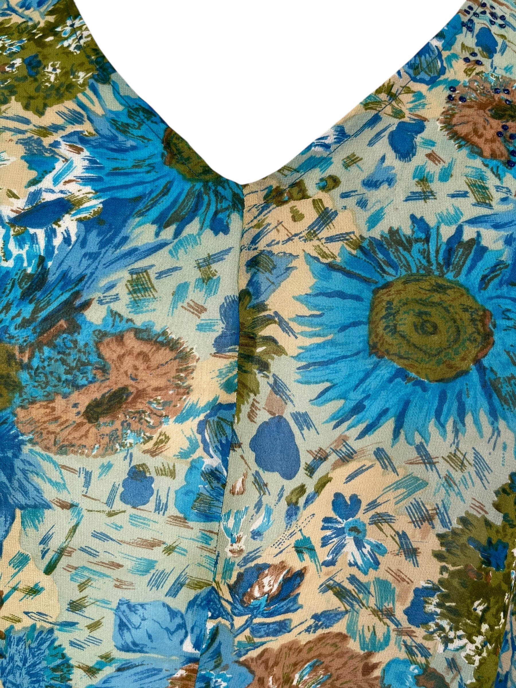 PRG6844 Sheer Avatar Pure Silk Waterfall Top