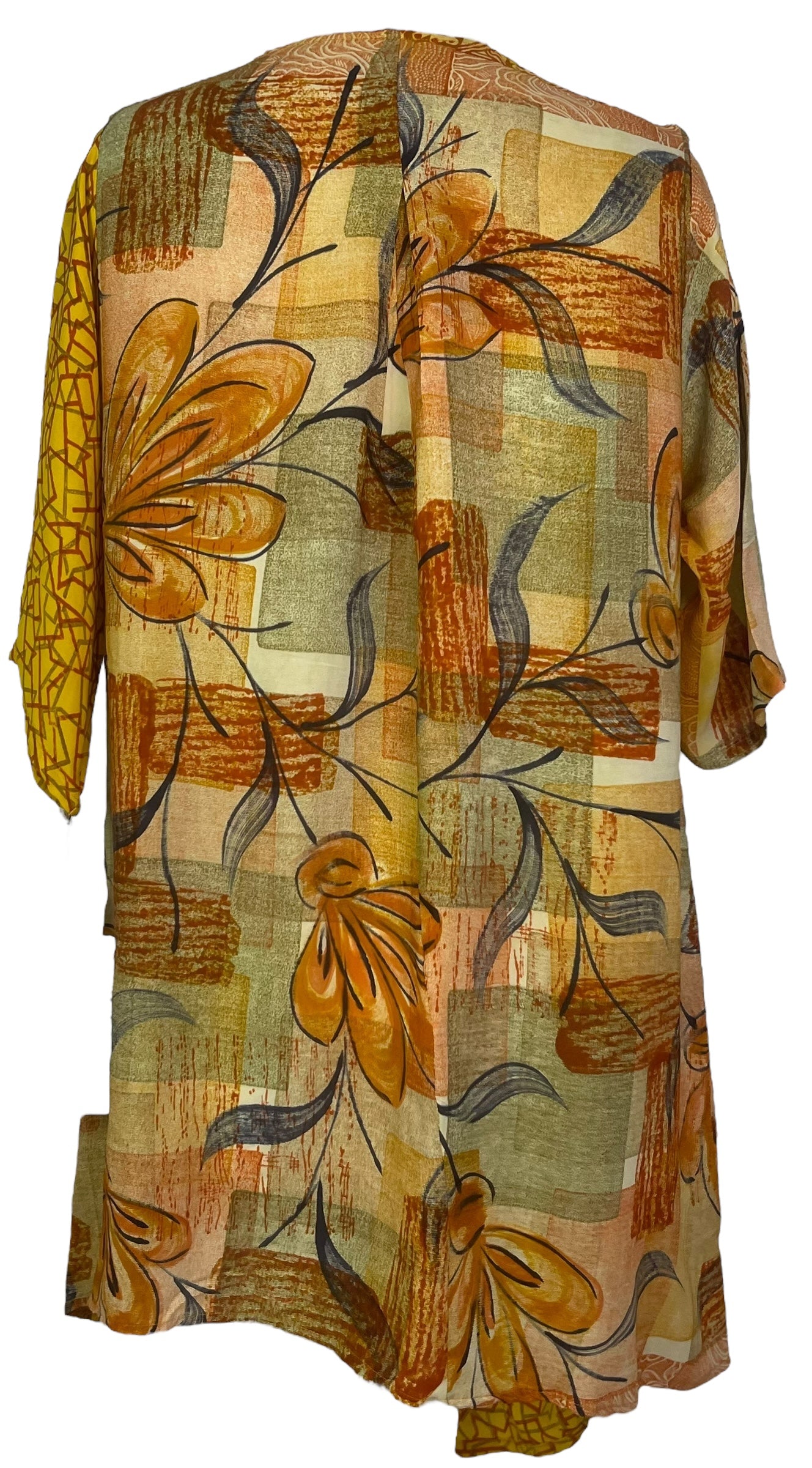 PRC7806 Avatar Pure Silk Self Pocket Tunic Dress