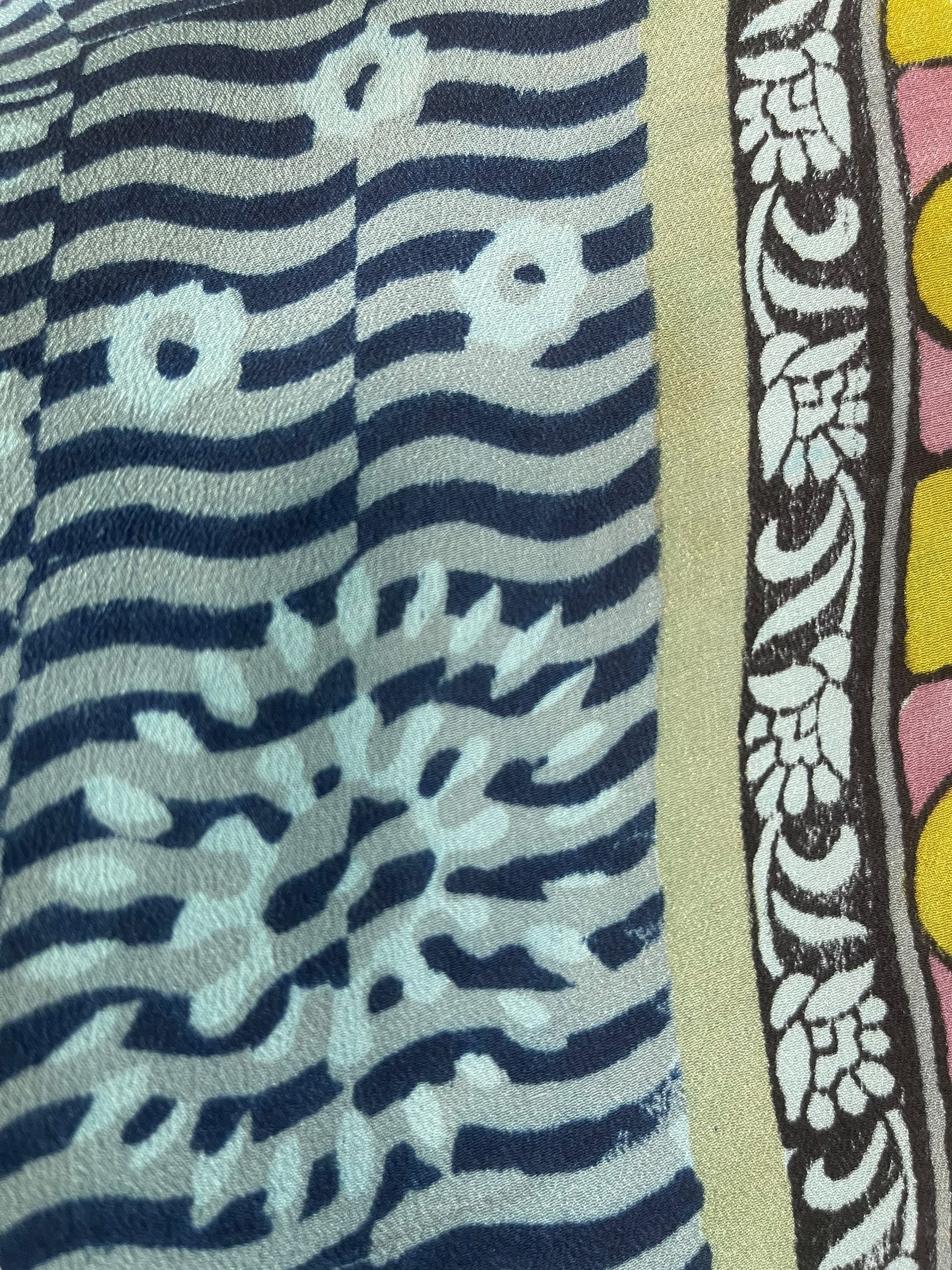 PRC7866 Avatar Pure Silk Short Kaftan Tunic with Slits