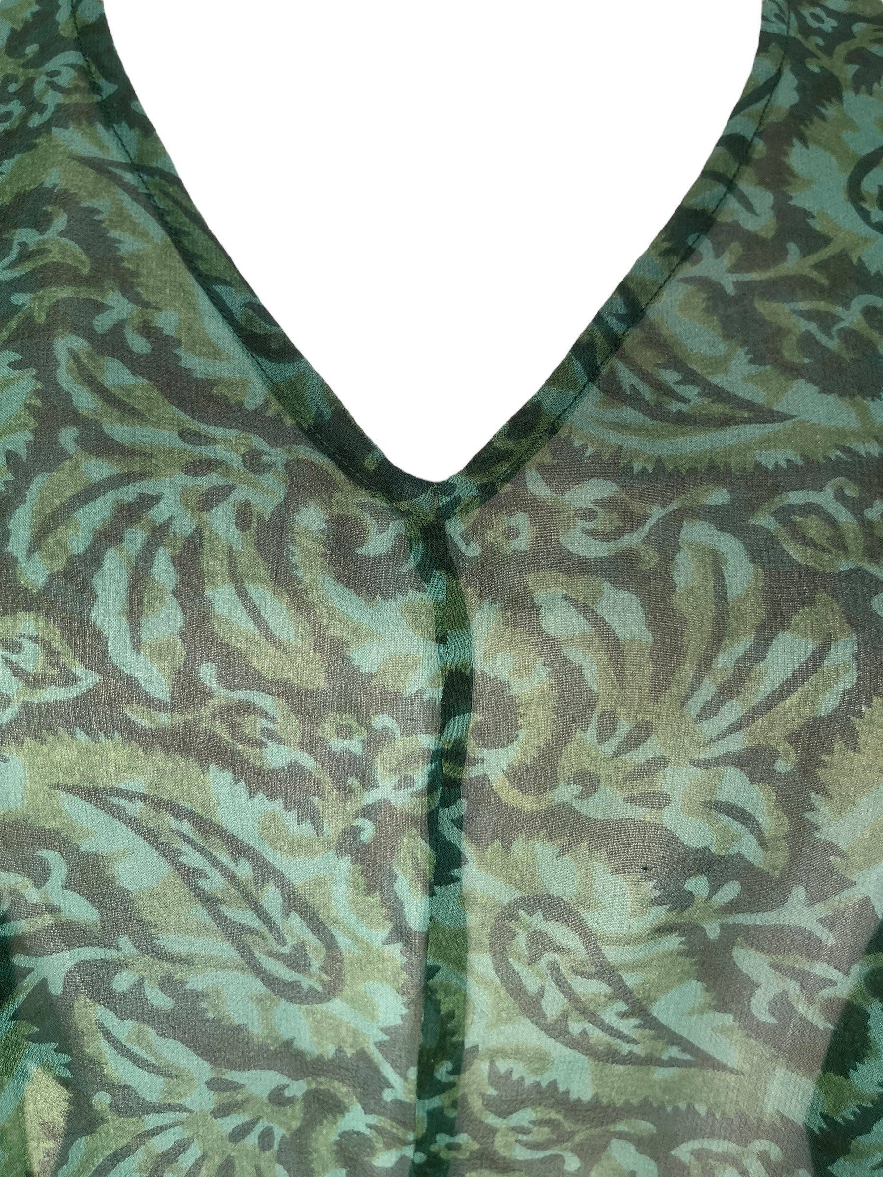 PRG8122 Sheer Avatar Pure Silk Waterfall Top