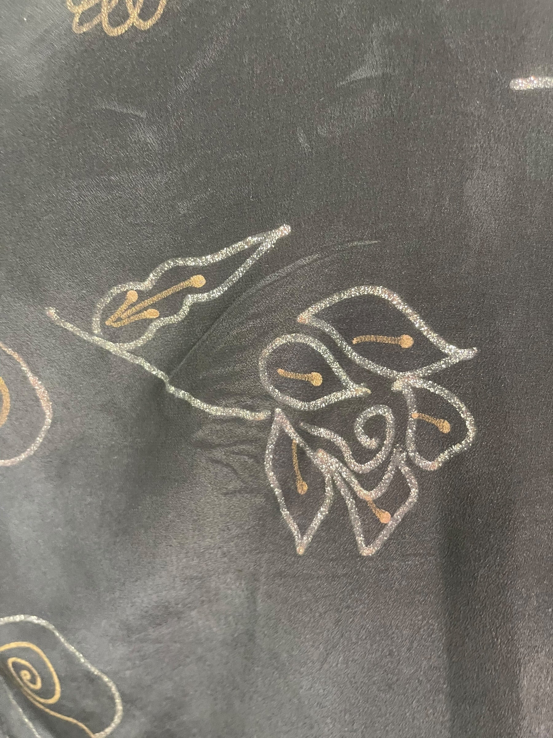 PRC8461 Wabi Sabi Pure Silk Long Tunic with Side Ties