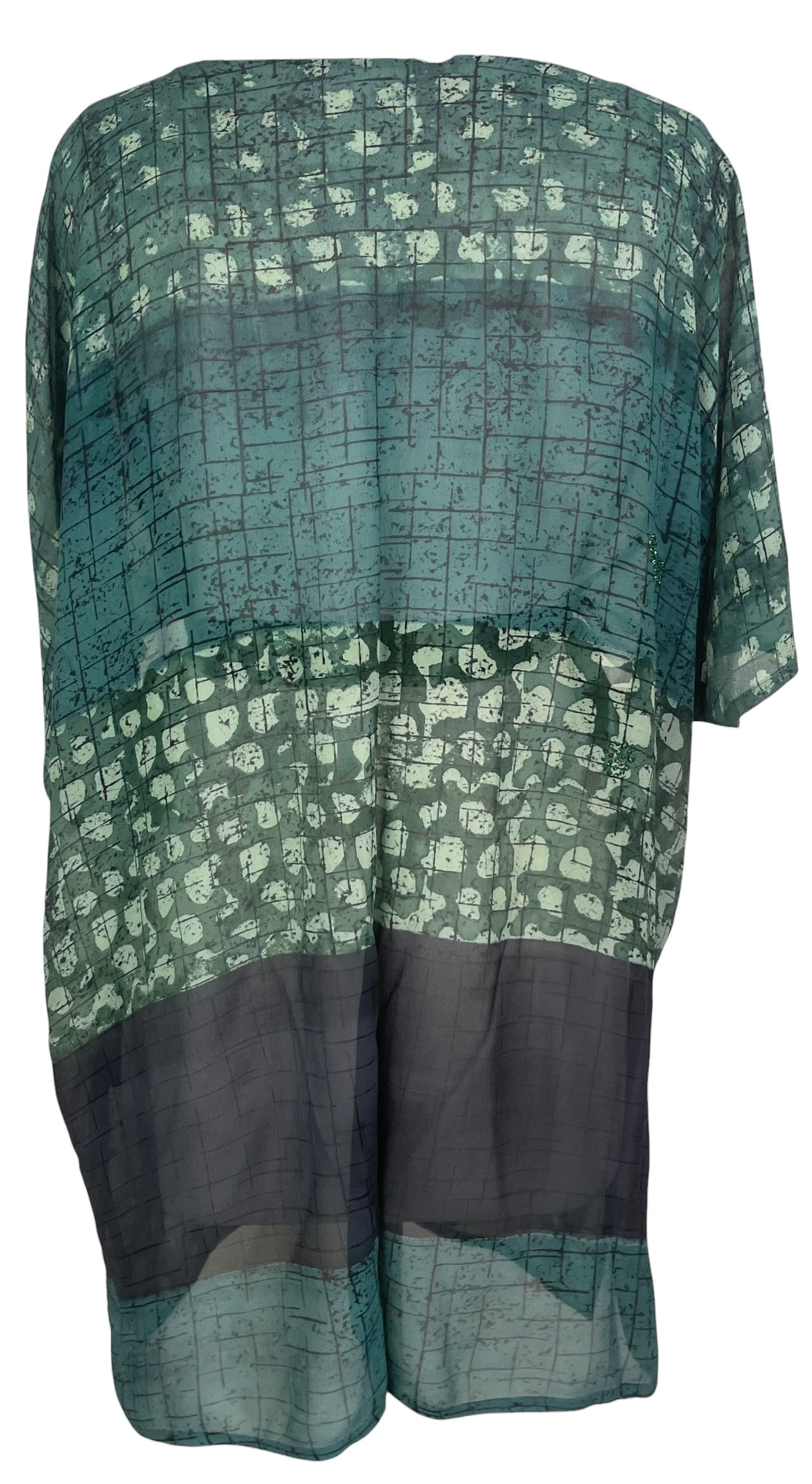 PREVIEW PRG8536 Sheer Avatar Pure Silk Kimono-Sleeved Jacket with Belt by MARCH2026 – Handmade ethical Short Kimono from sariKNOTsari using upcycled silk. Designed in Canada for travel and slow fashion, loved from Toronto to LA to Sydney. Featuring Zsiska, Bryn Walker and Artisan Leather coats by Rejean Pepin, Pepin designs