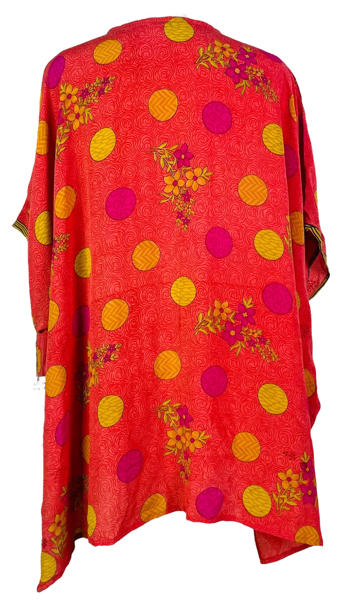 PRC7466 Avatar Pure Silk Short Kaftan Tunic with Slits