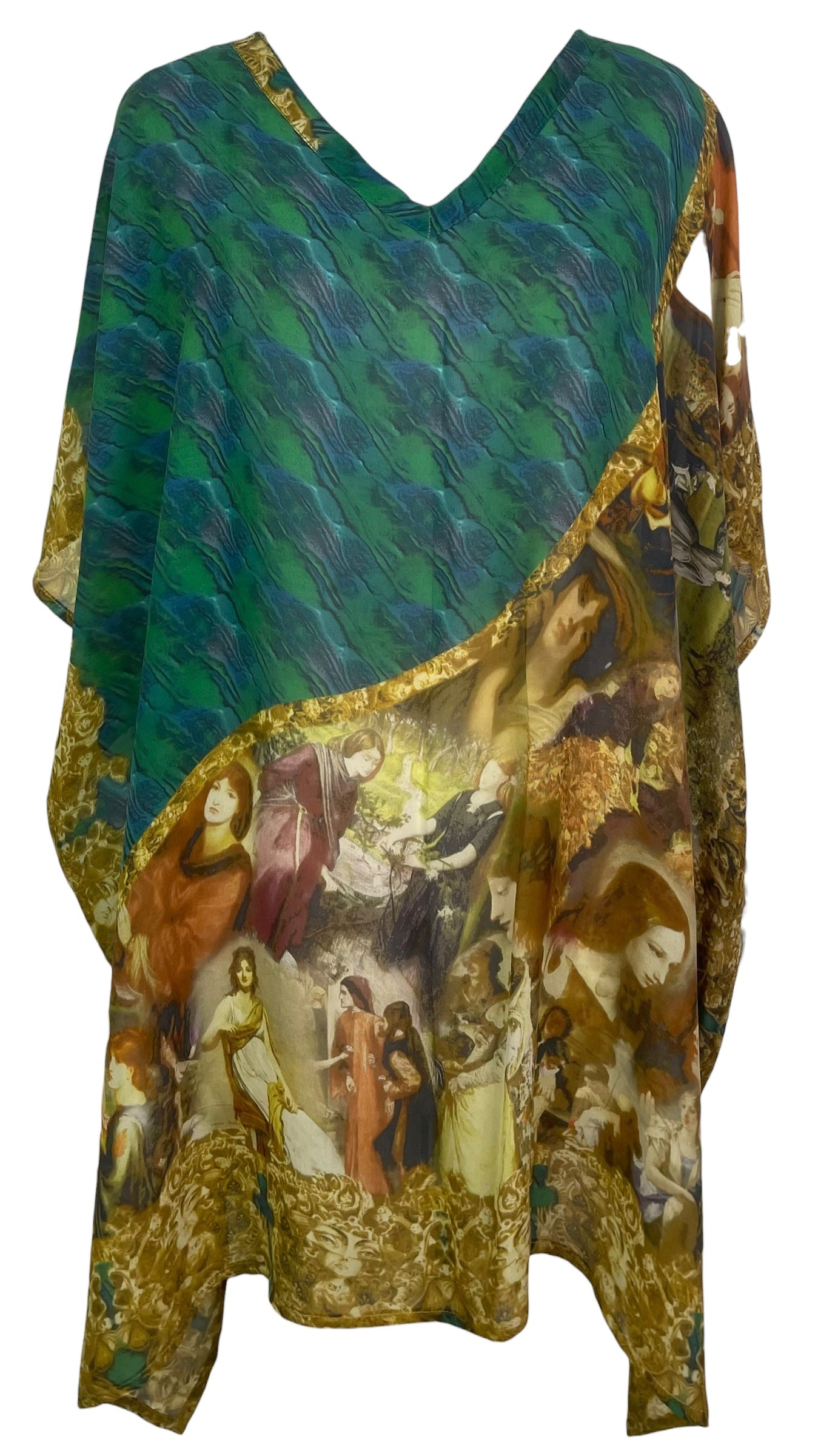 PREVIEW PRG8583 Sheer Avatar Pure Silk Short Kaftan Tunic with Slits