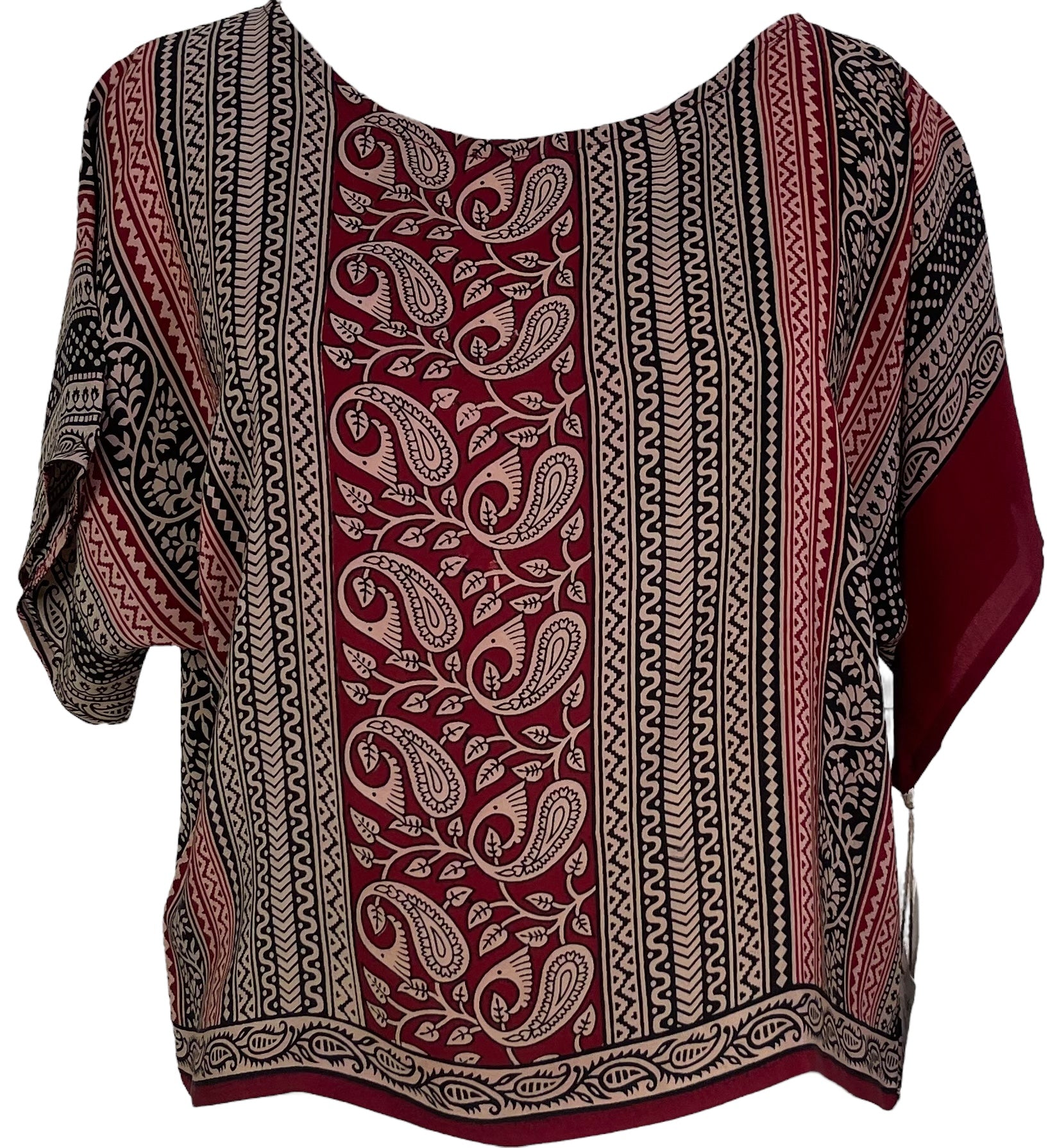 PRC6975 Avatar Pure Silk Boxy Top