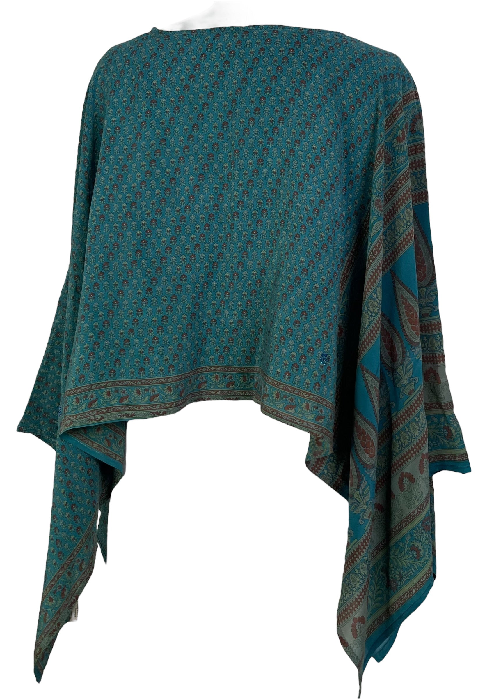 LADY LUCK PRC7297 Avatar Pure Silk Capelet Poncho