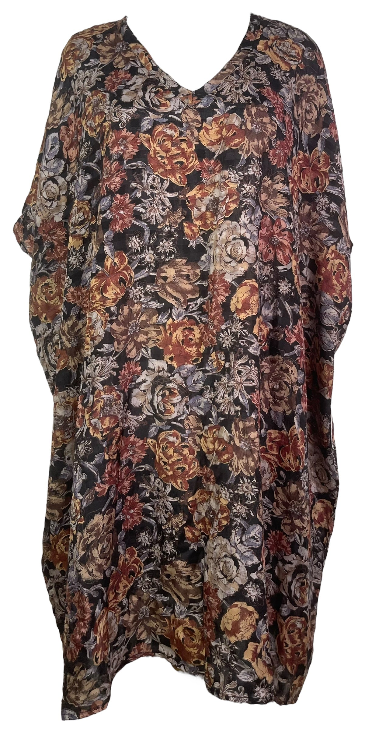 PRC7776 Avatar Pure Silk Midi Length Kaftan