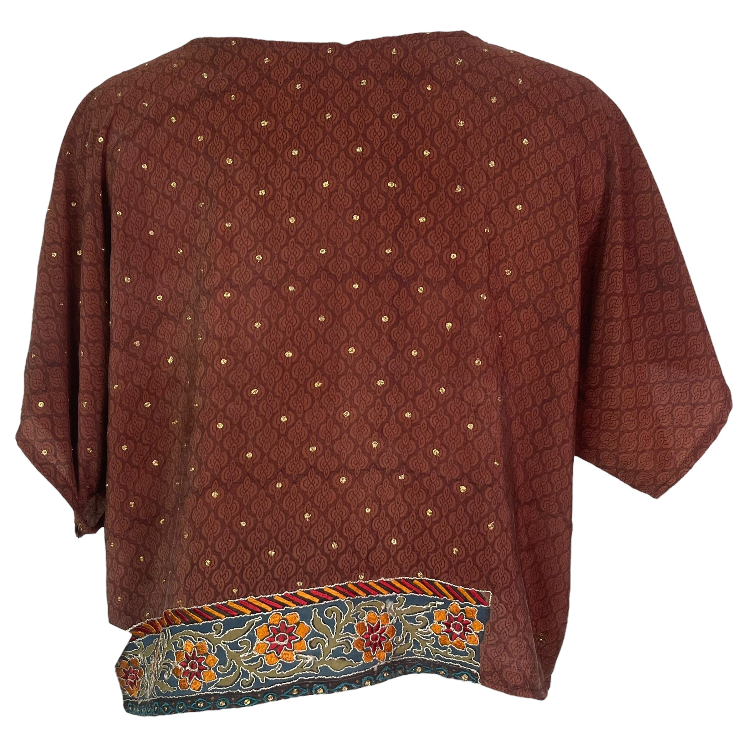 PRC7951 Avatar Pure Silk Boxy Top