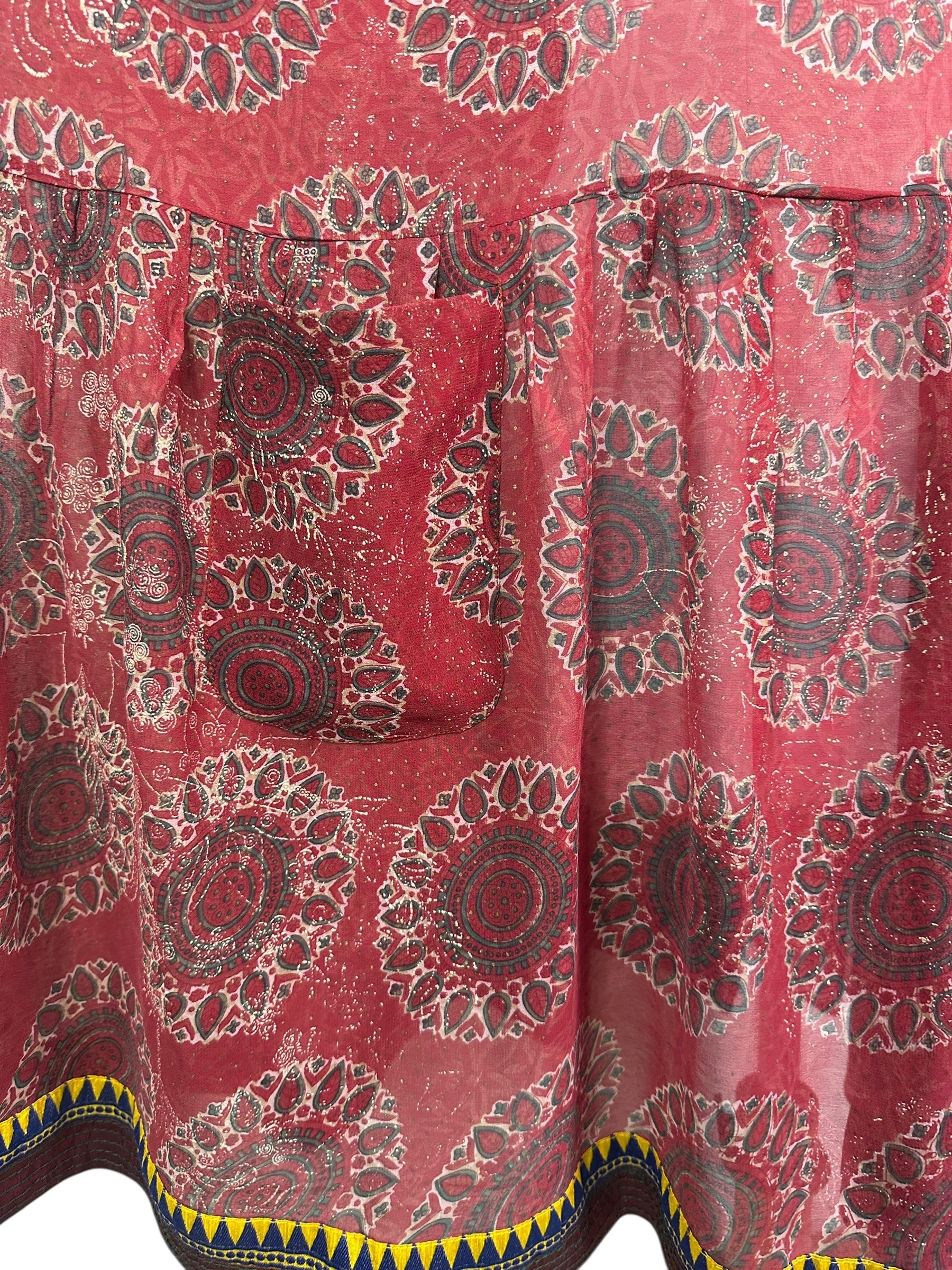 PRG8421 Sheer Avatar Pure Silk Boxy Babydoll Dress