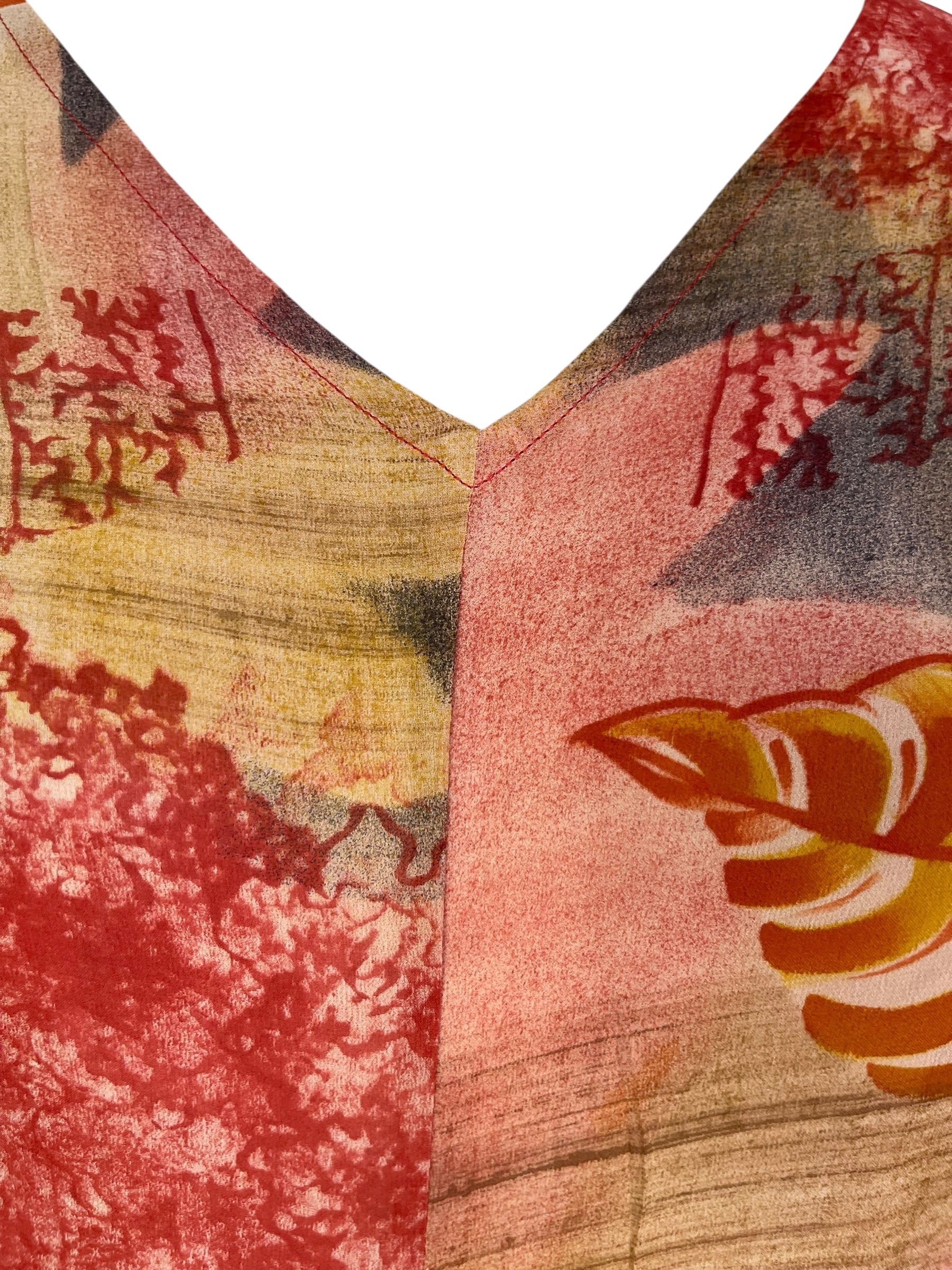 PRG7258 Sheer Avatar Pure Silk Waterfall Top