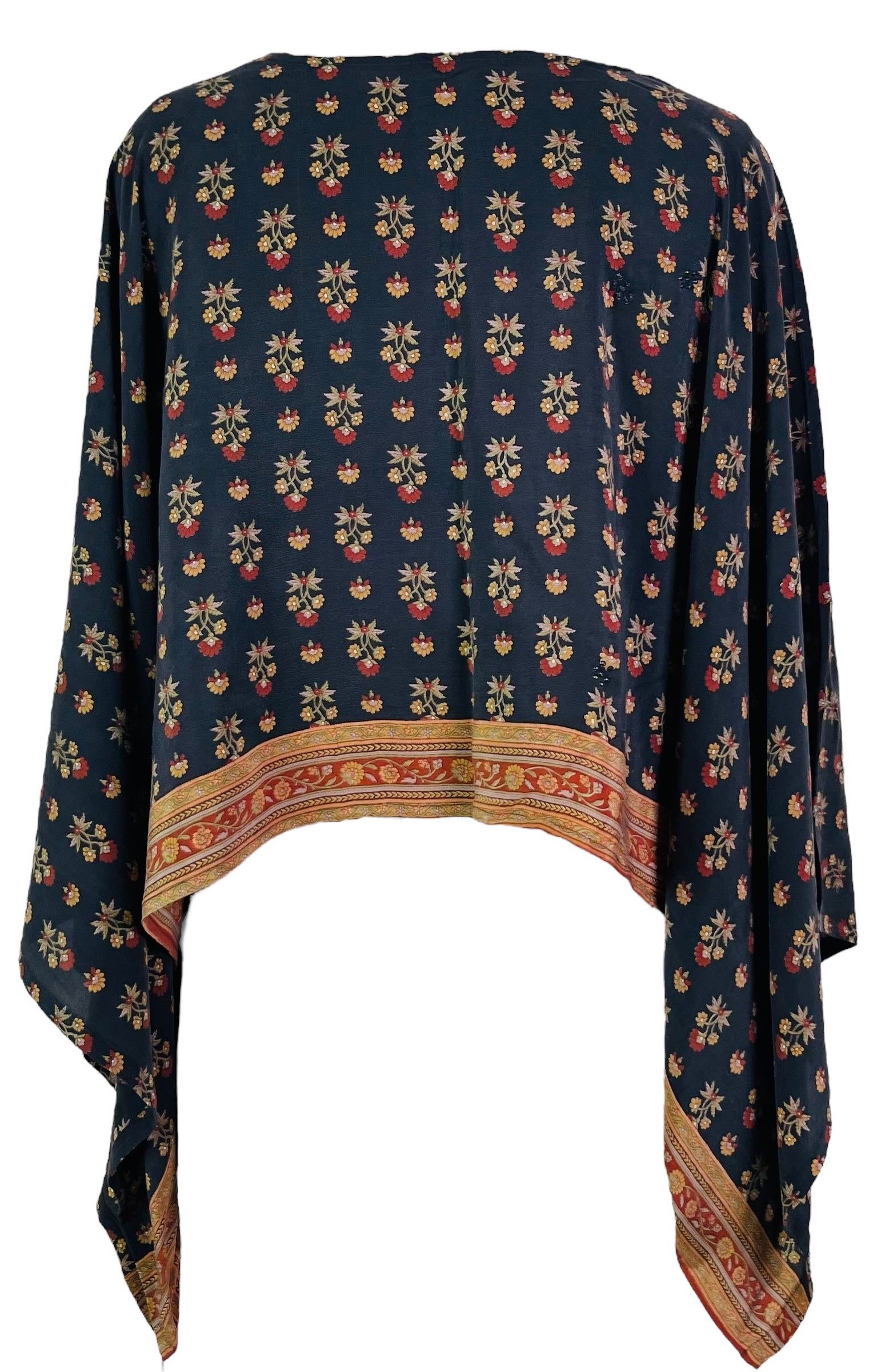 PRC7294 Avatar Pure Silk Kimono-Sleeved Top