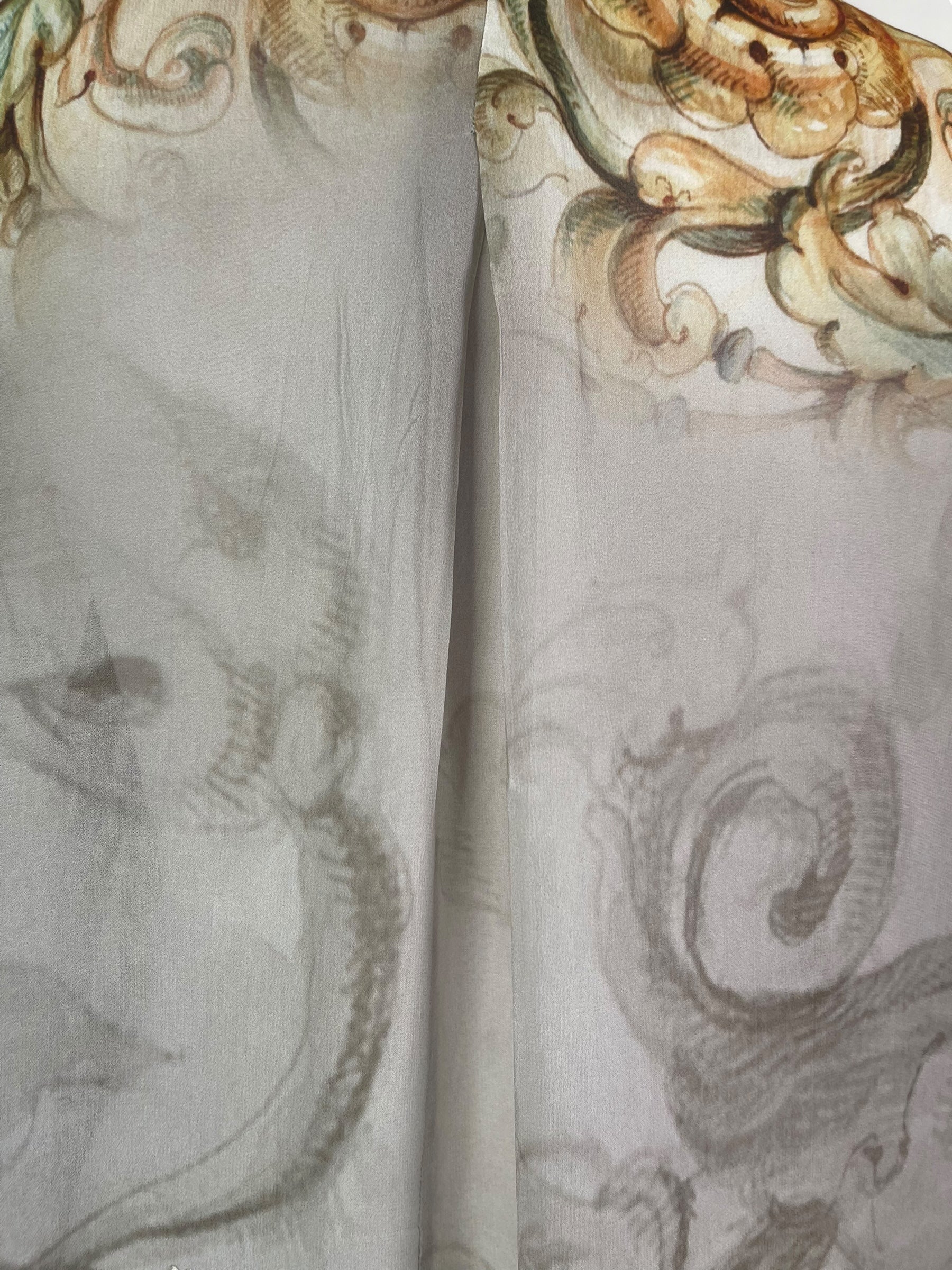 PRG7956 Sheer Avatar Pure Silk Self Pocket Tunic Dress