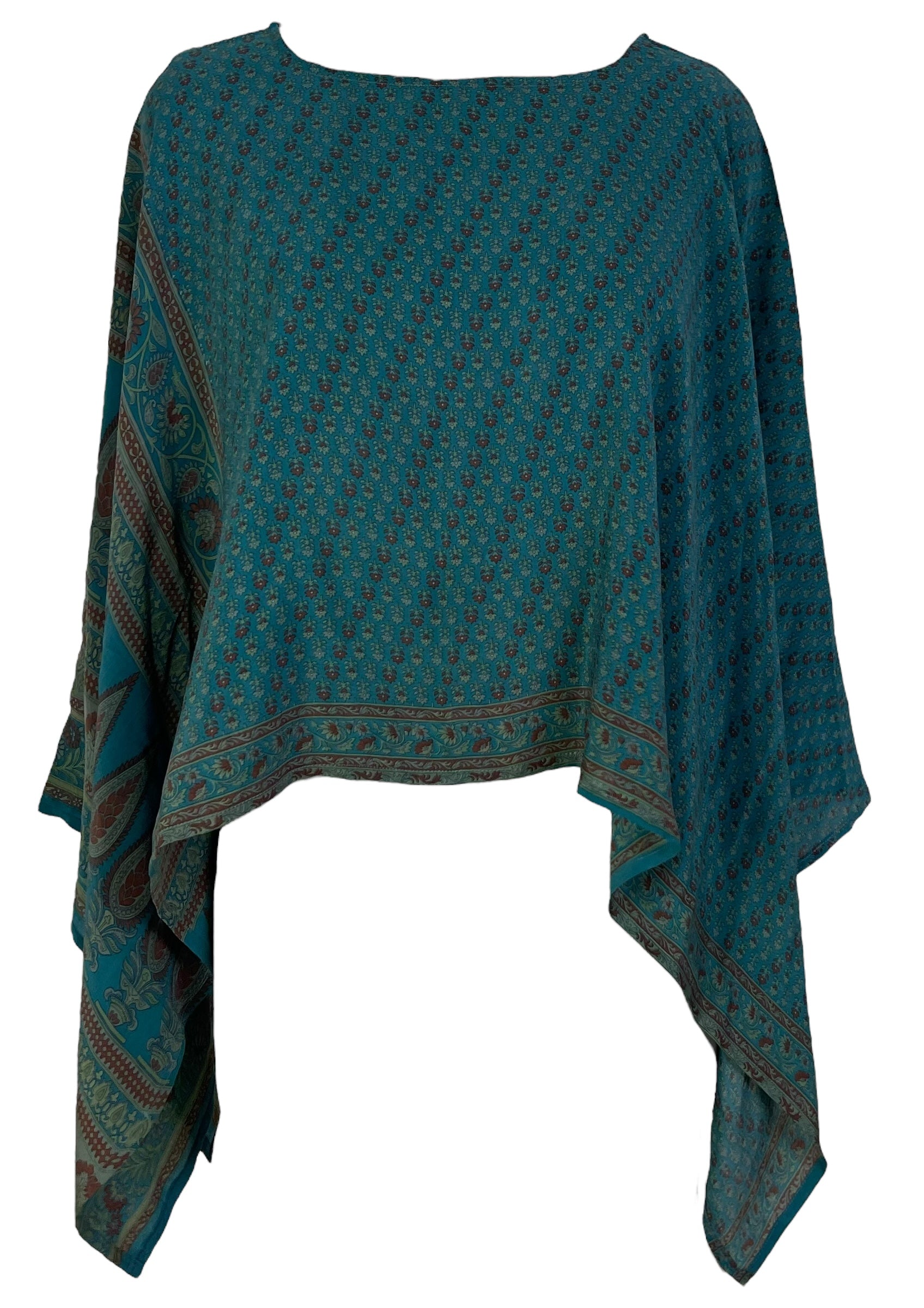 LADY LUCK PRC7297 Avatar Pure Silk Capelet Poncho