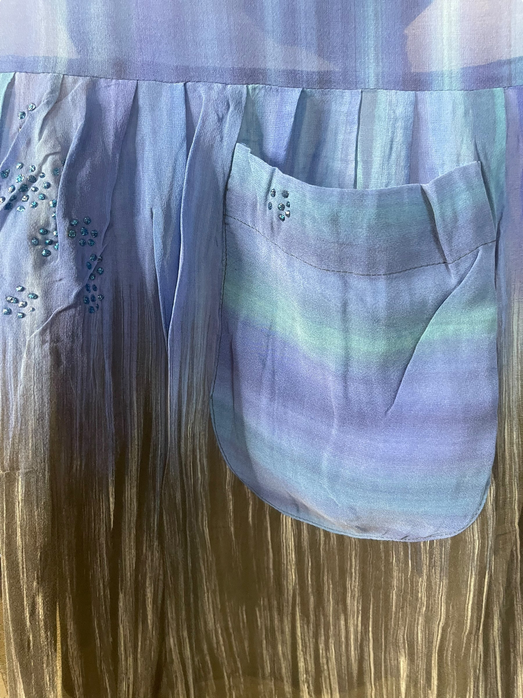 PRG7743 Sheer Avatar Pure Silk Boxy Babydoll Dress