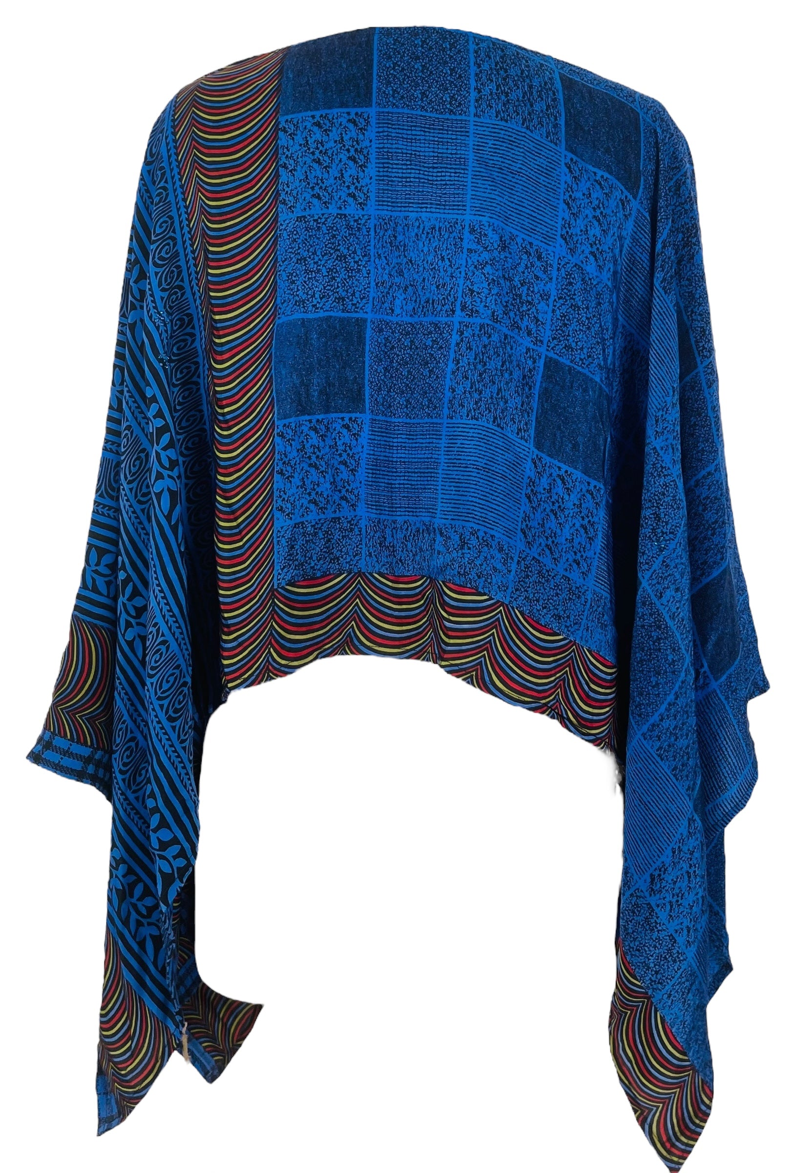 PRC7704 Avatar Pure Silk Capelet Poncho