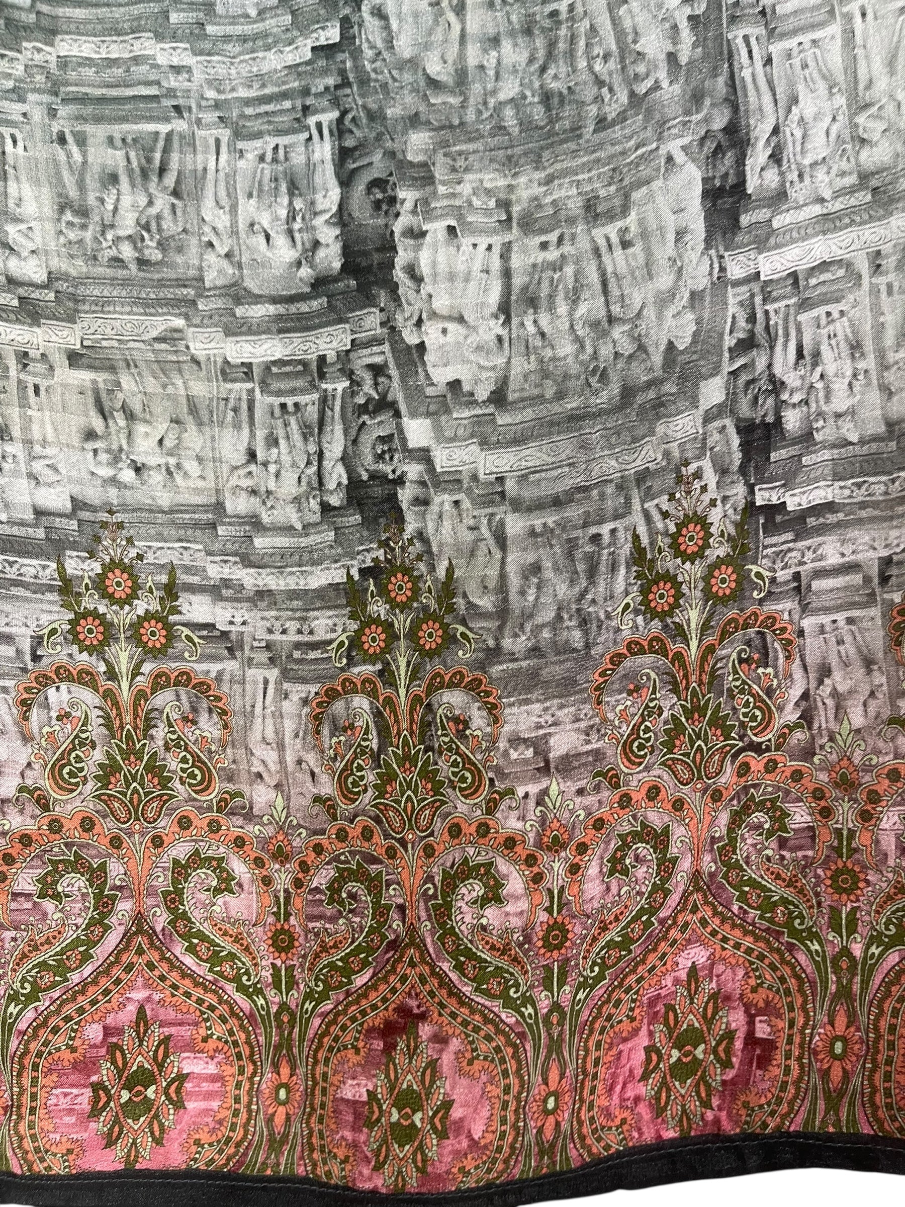 PREVIEW PRG8031 Sheer Avatar Pure Silk Capelet Poncho by DECEMBER2025 – Handmade ethical Poncho from sariKNOTsari using upcycled silk. Designed in Canada for travel and slow fashion, loved from Toronto to LA to Sydney.