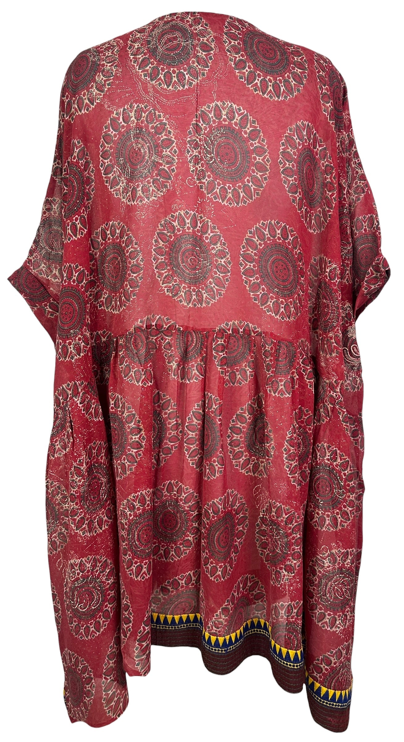 PRG8421 Sheer Avatar Pure Silk Boxy Babydoll Dress