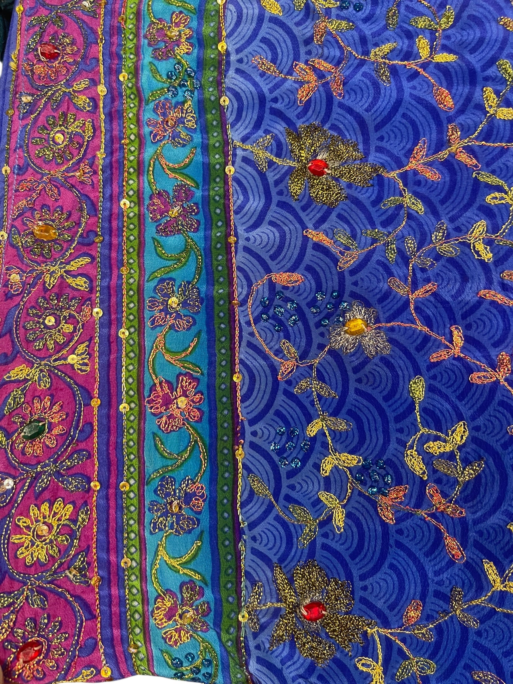 PREVIEW PRC8747 Avatar Pure Silk Long Tunic with Side Ties by MARCH2026 – Handmade ethical Side Tie Tunic from sariKNOTsari using upcycled silk. Designed in Canada for travel and slow fashion, loved from Toronto to LA to Sydney.