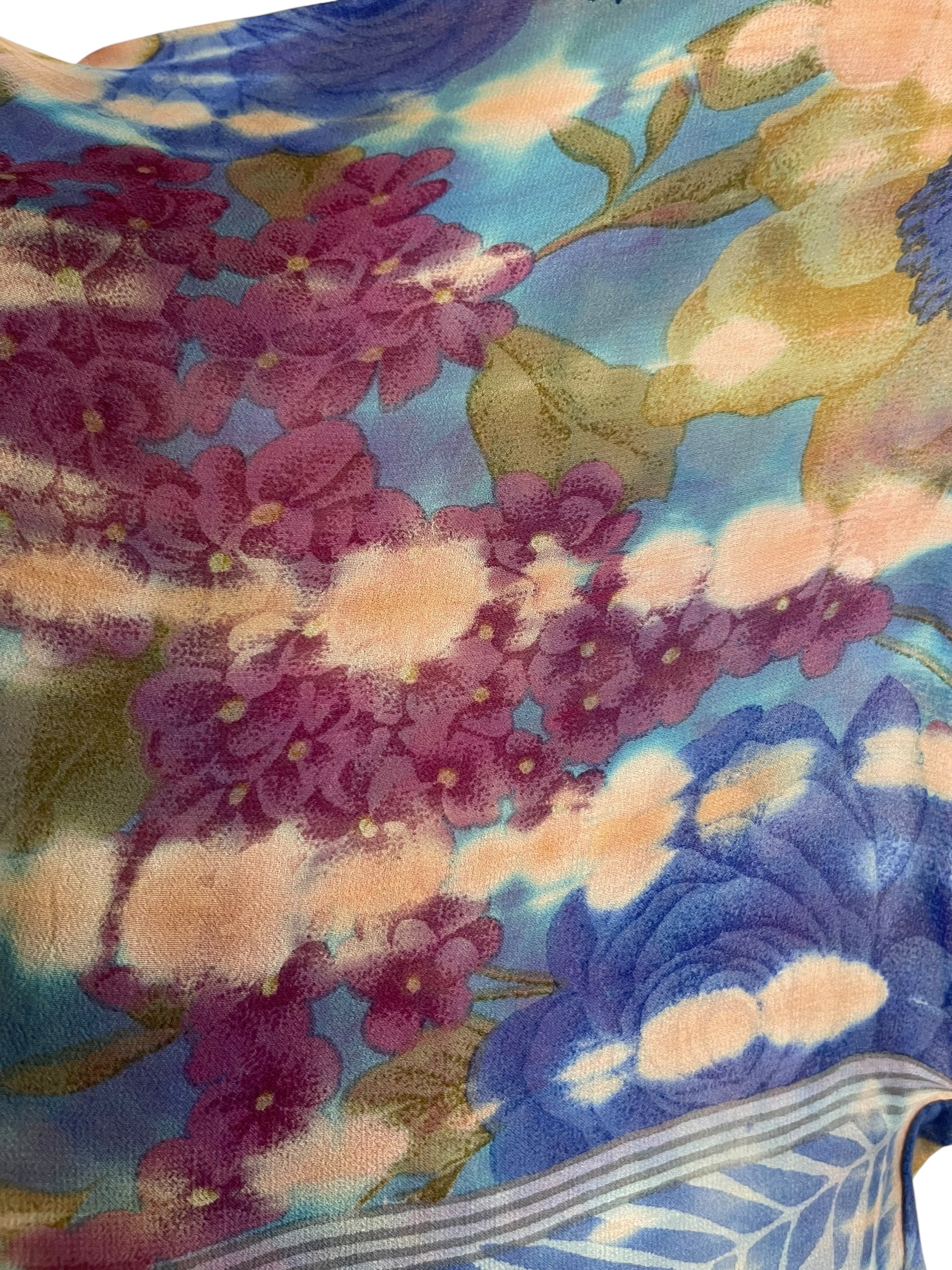 PRG6842 Sheer Sheer Avatar Pure Silk Waterfall Top