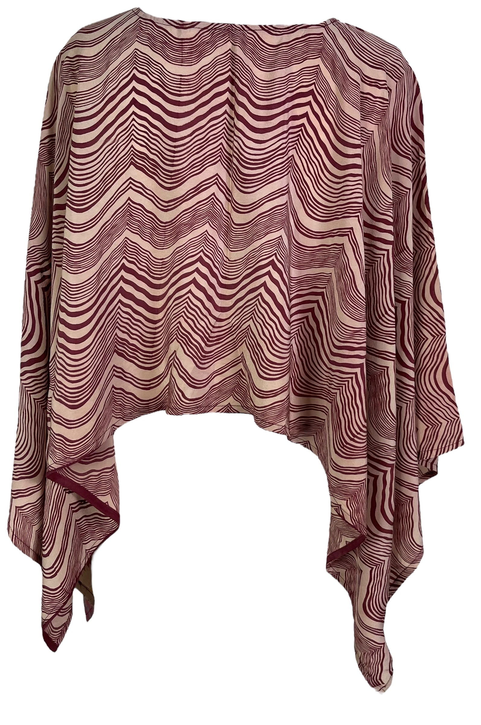 PRC6701 Avatar Pure Silk Capelet Poncho