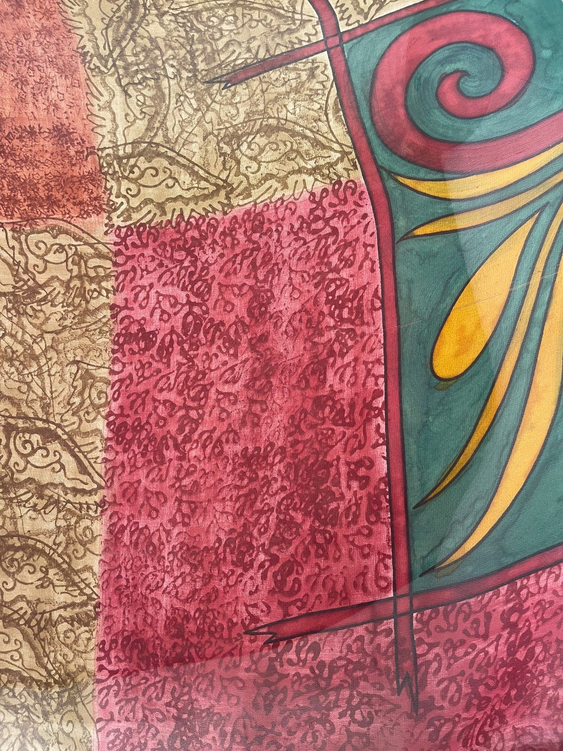 SUTTLES PRG7708 Sheer Avatar Pure Silk Capelet Poncho