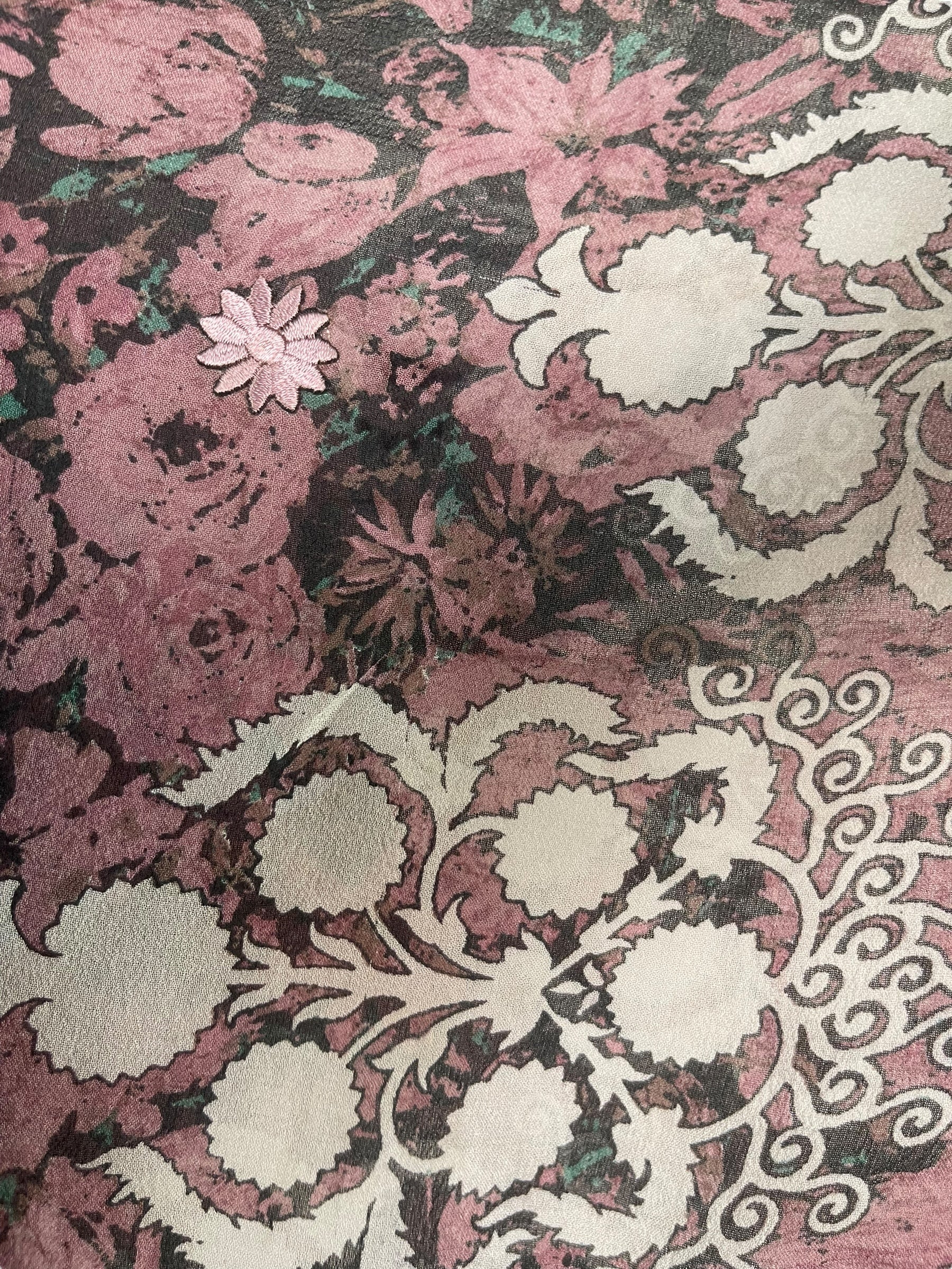 PRG8119 Sheer Avatar Pure Silk Side Slit Top