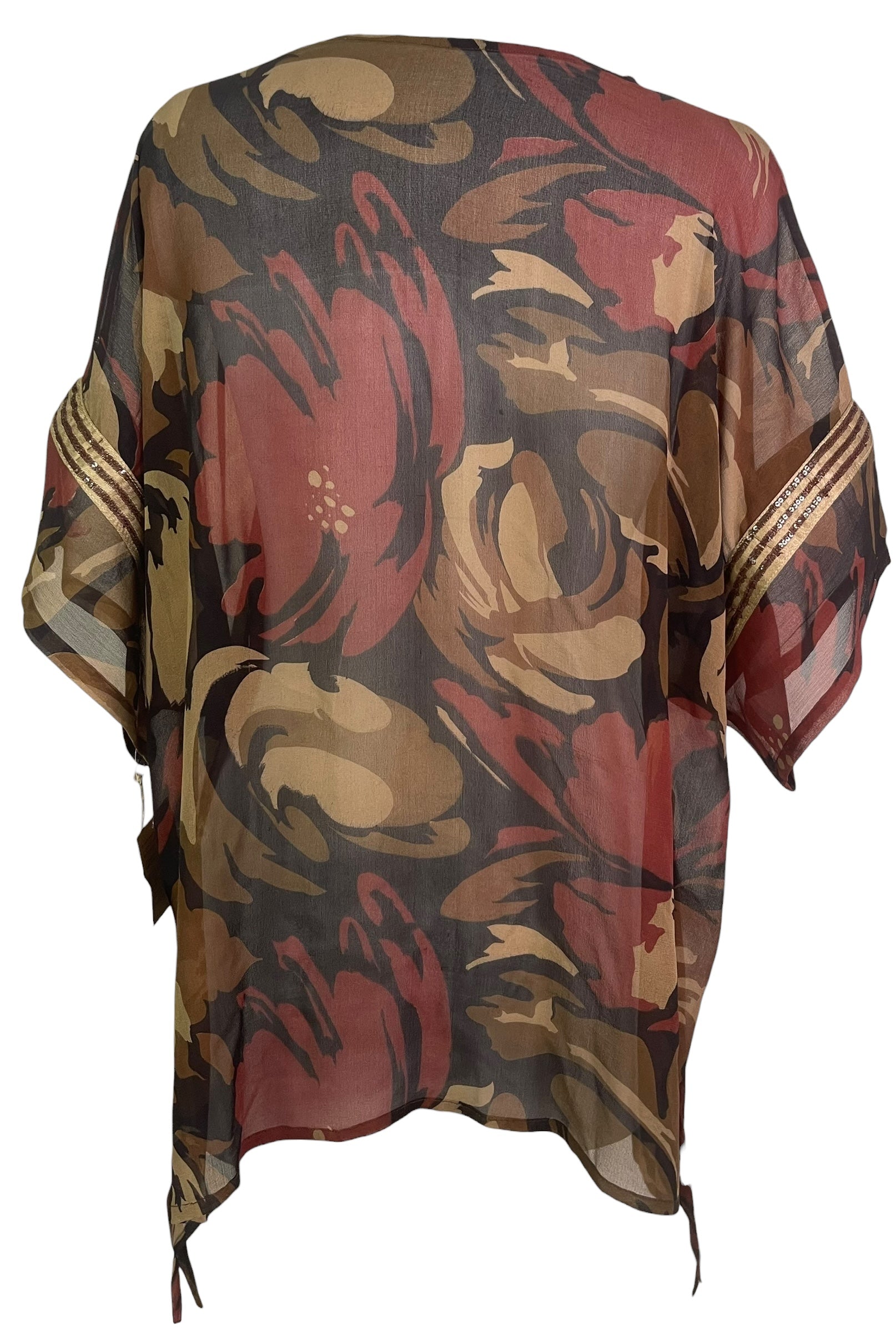 PRG8848 Sheer Wabi Sabi Pure Silk Long Tunic with Side Ties by 15 FEBRUARY 2026 – Handmade ethical Side Tie Tunic from sariKNOTsari using upcycled silk. Designed in Canada for travel and slow fashion, loved from Toronto to LA to Sydney.