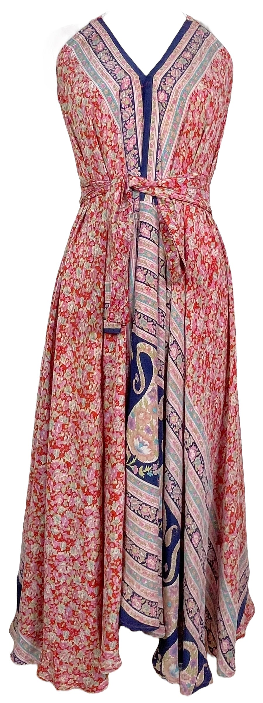 PRC7677 Avatar Pure Silk Maxi Dress with Belt