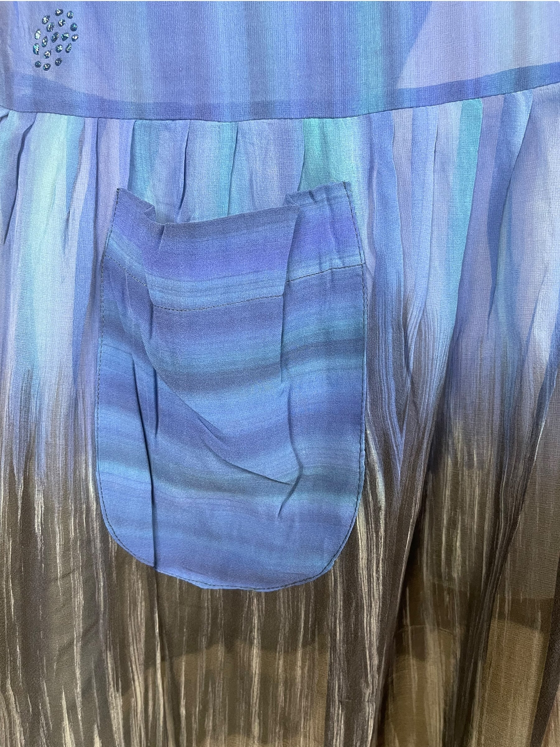 PRG7743 Sheer Avatar Pure Silk Boxy Babydoll Dress