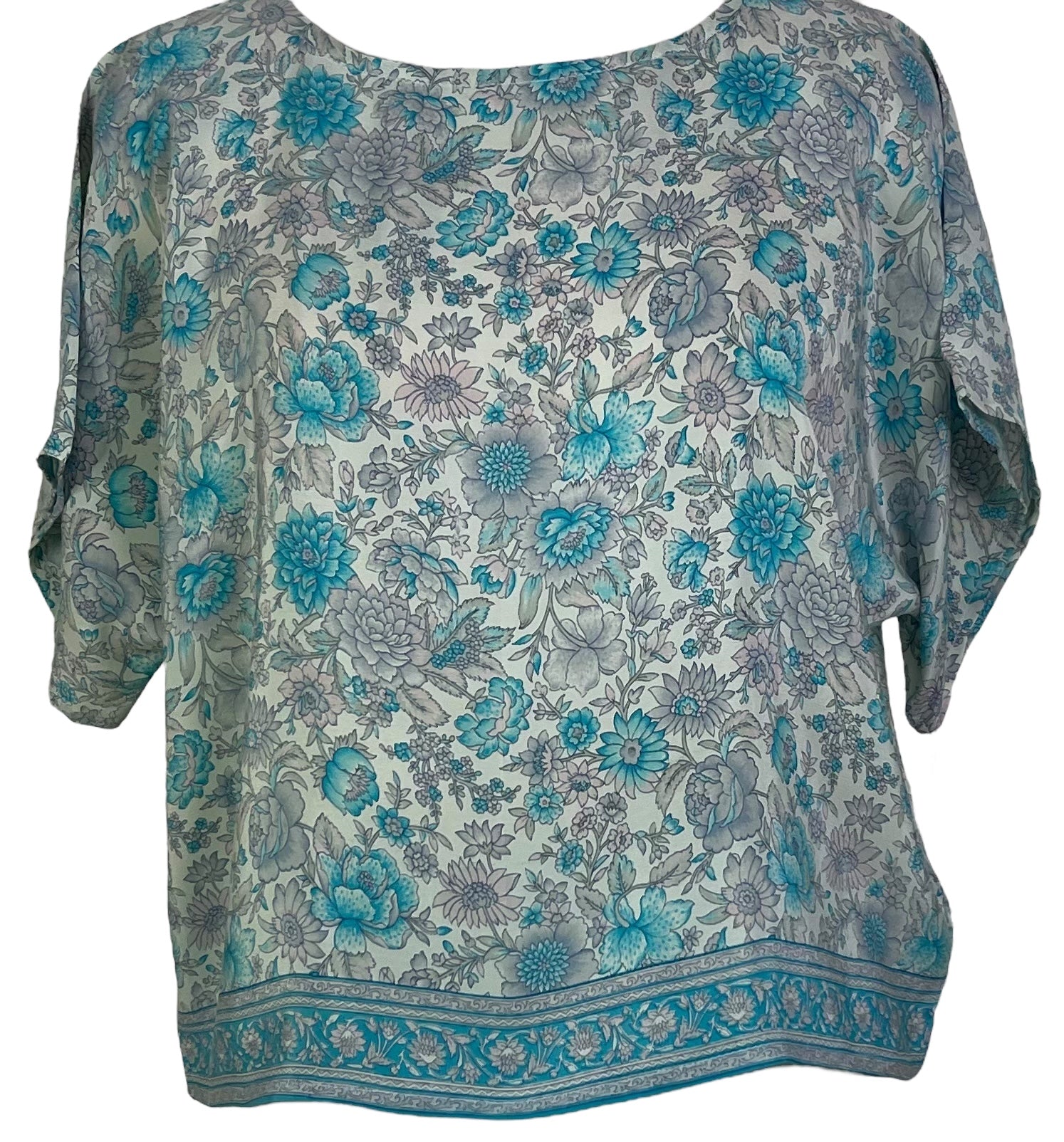 LADY LUCK PRC6829 Avatar Pure Silk Boxy Top