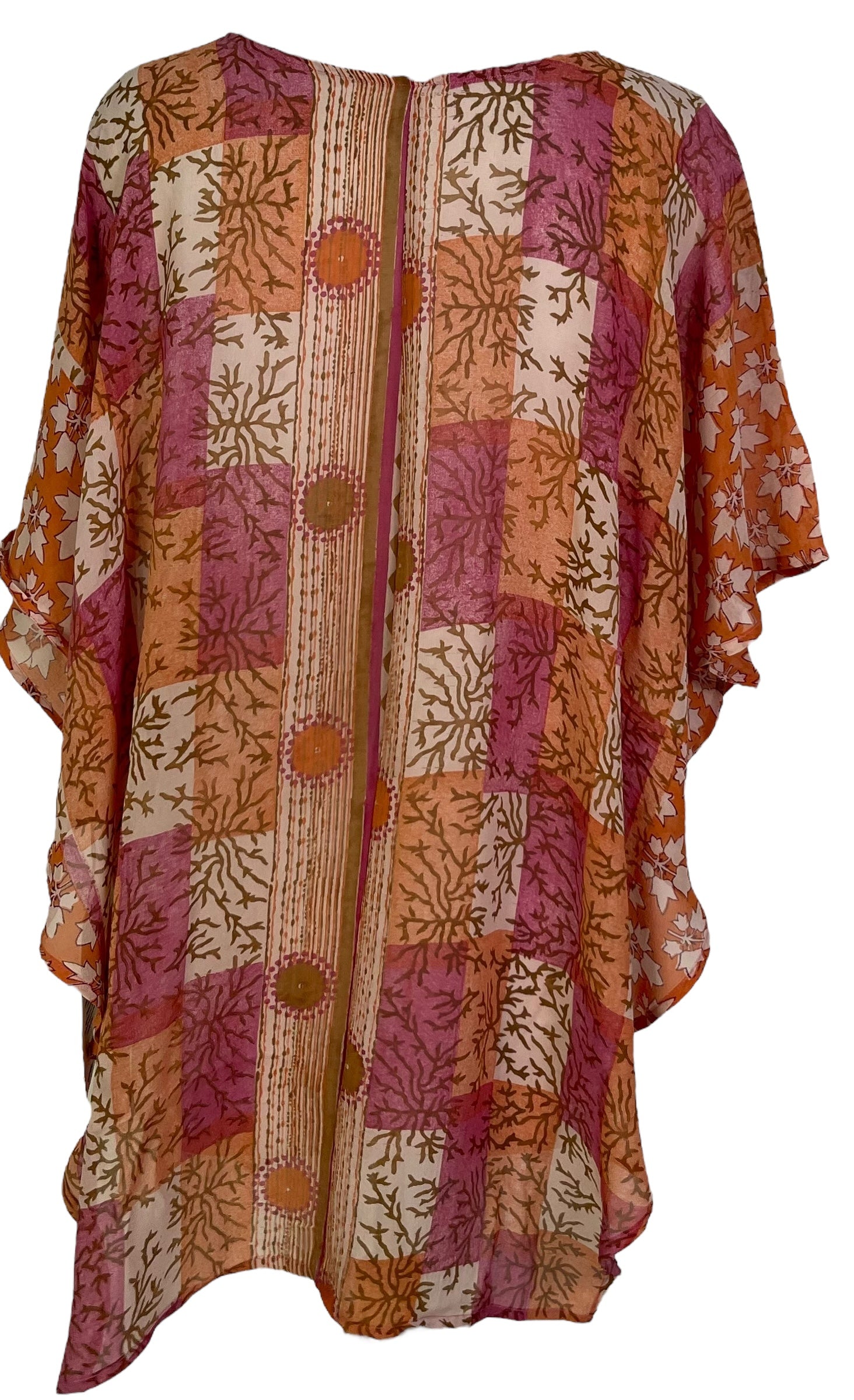 PRG7088 Sheer Wabi Sabi Pure Silk Waterfall Top