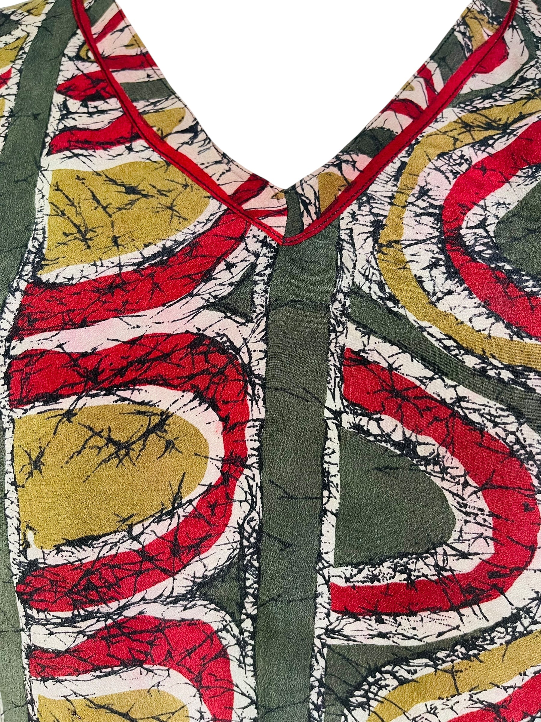 PRC7469 Avatar Pure Silk Midi Length Kaftan