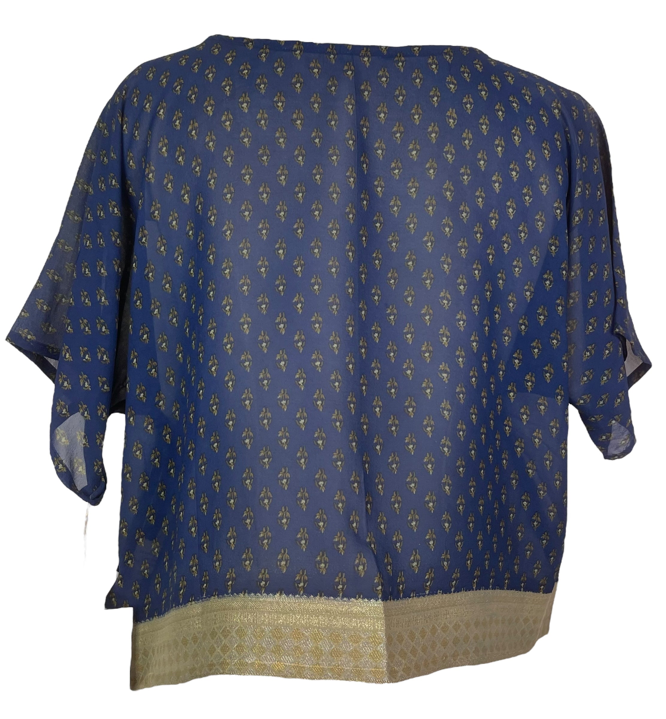 PRG7961 Sheer Avatar Pure Silk Boxy Top